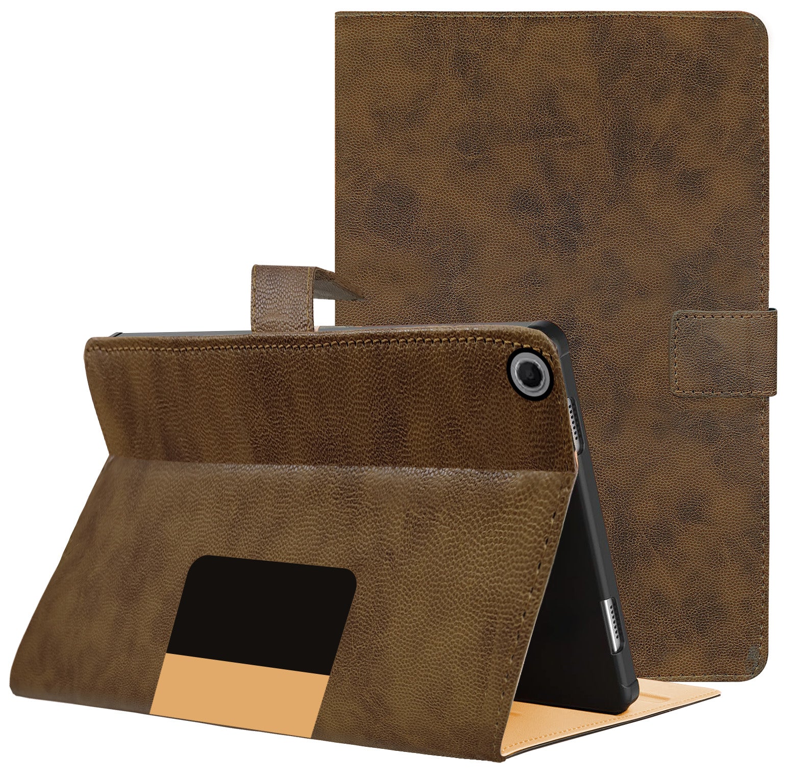 For Lenovo Tab Plus 11.5 Inch TB351FU Flip Cover Folio Cover (PU Leather | Multi-Angle Smart Stand | Card Storage Slots | Silicone Back Pouch)