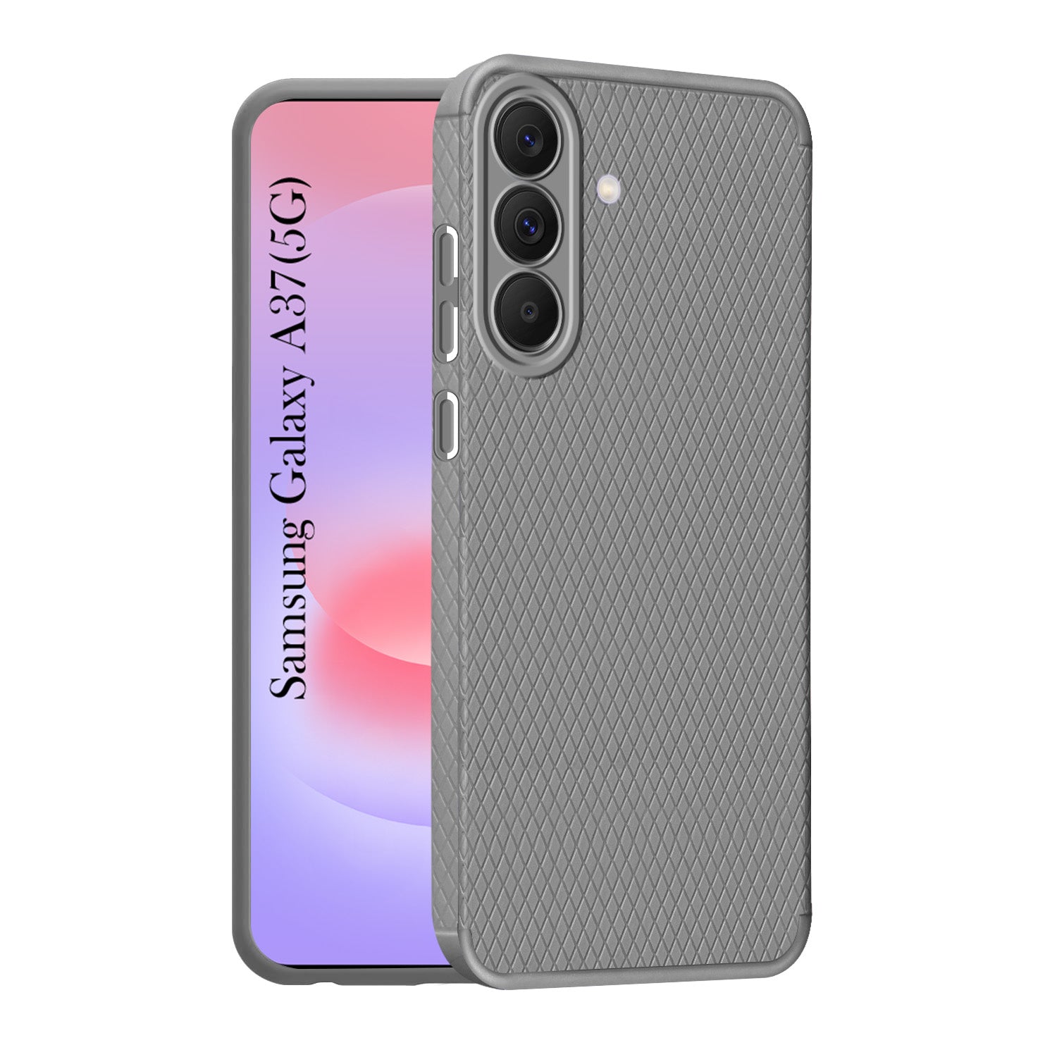 For Samsung Galaxy A37 5G Back Cover Case Liquid Silicone (Camera Protection | Side Grip Texture | Soft and Flexible)