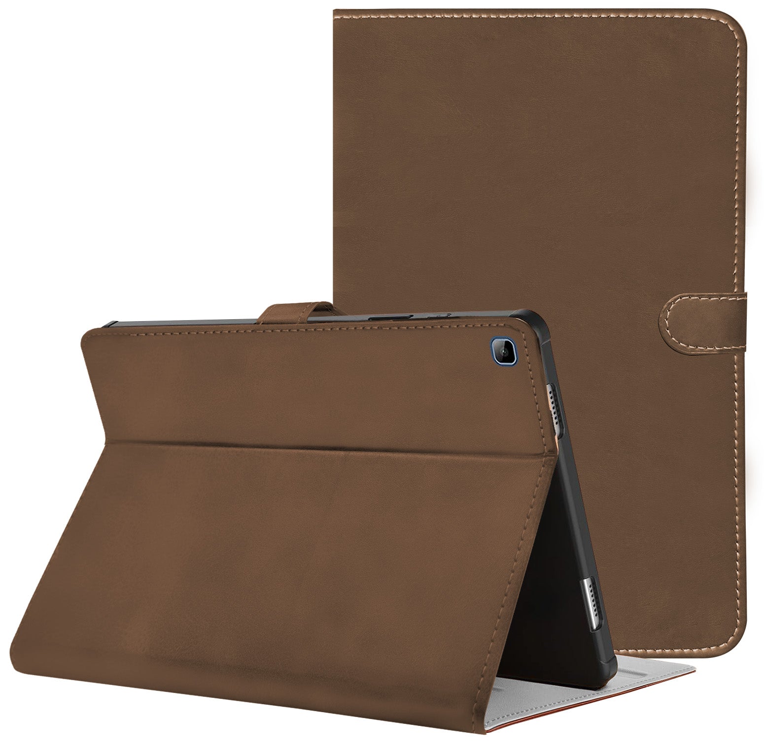 For Flip Cover Folio Case Honor Pad X8 10 Inch AGM3-W09HN (PU Matte Leather | Multi-Angle Smart Stand | Card Storage Slots | Silicone Back Pouch)