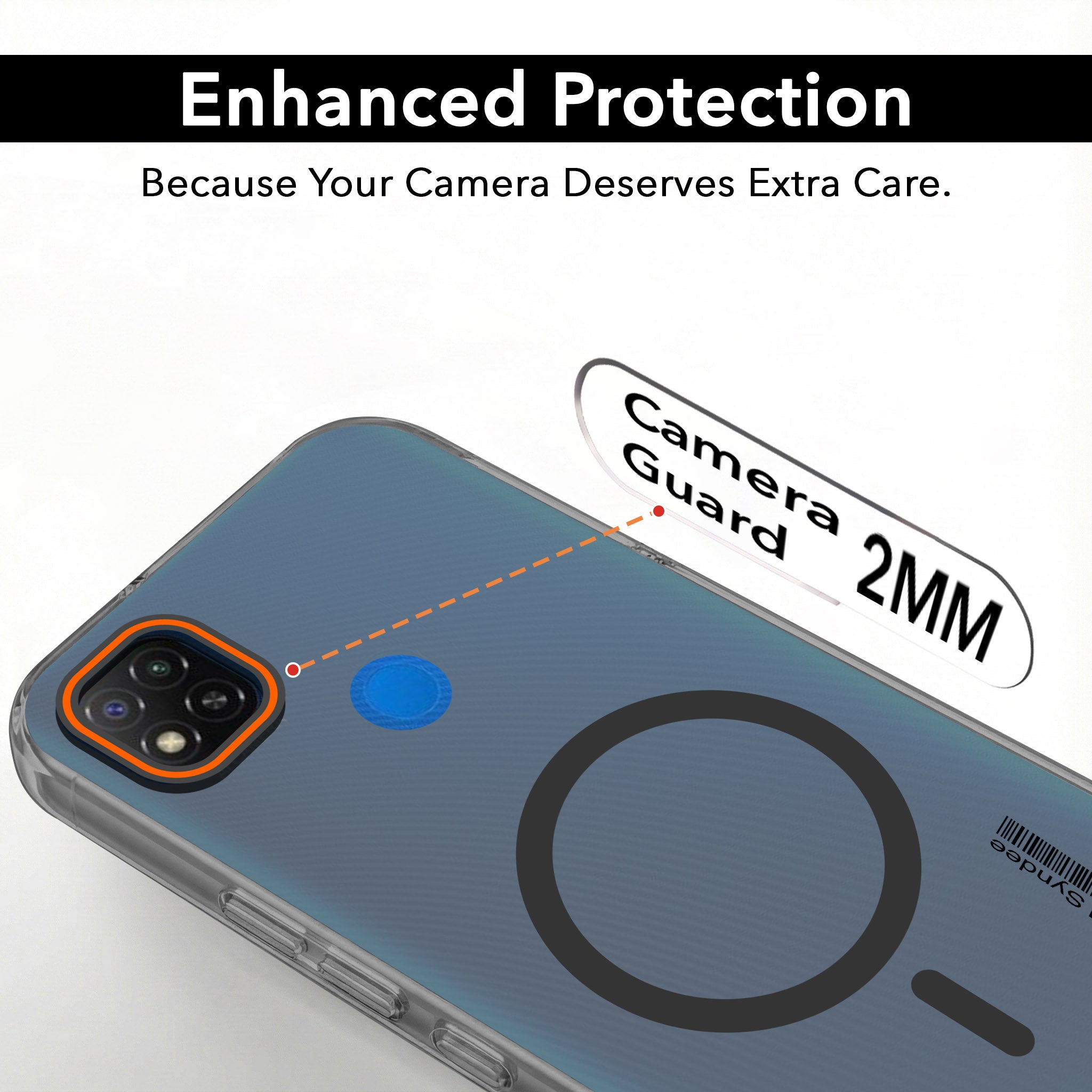 For Redmi 9C Back Cover Case (Soft Touch | Camera Bump Protection | MagSafe Compatible | Matte Finish)