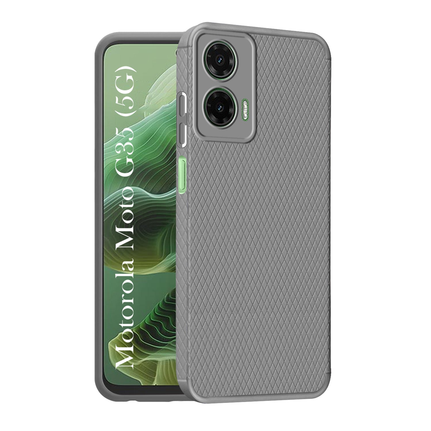 For Motorola Moto G35 5G Back Cover Case (Liquid Silicone | Side Grip | Camera Protection)