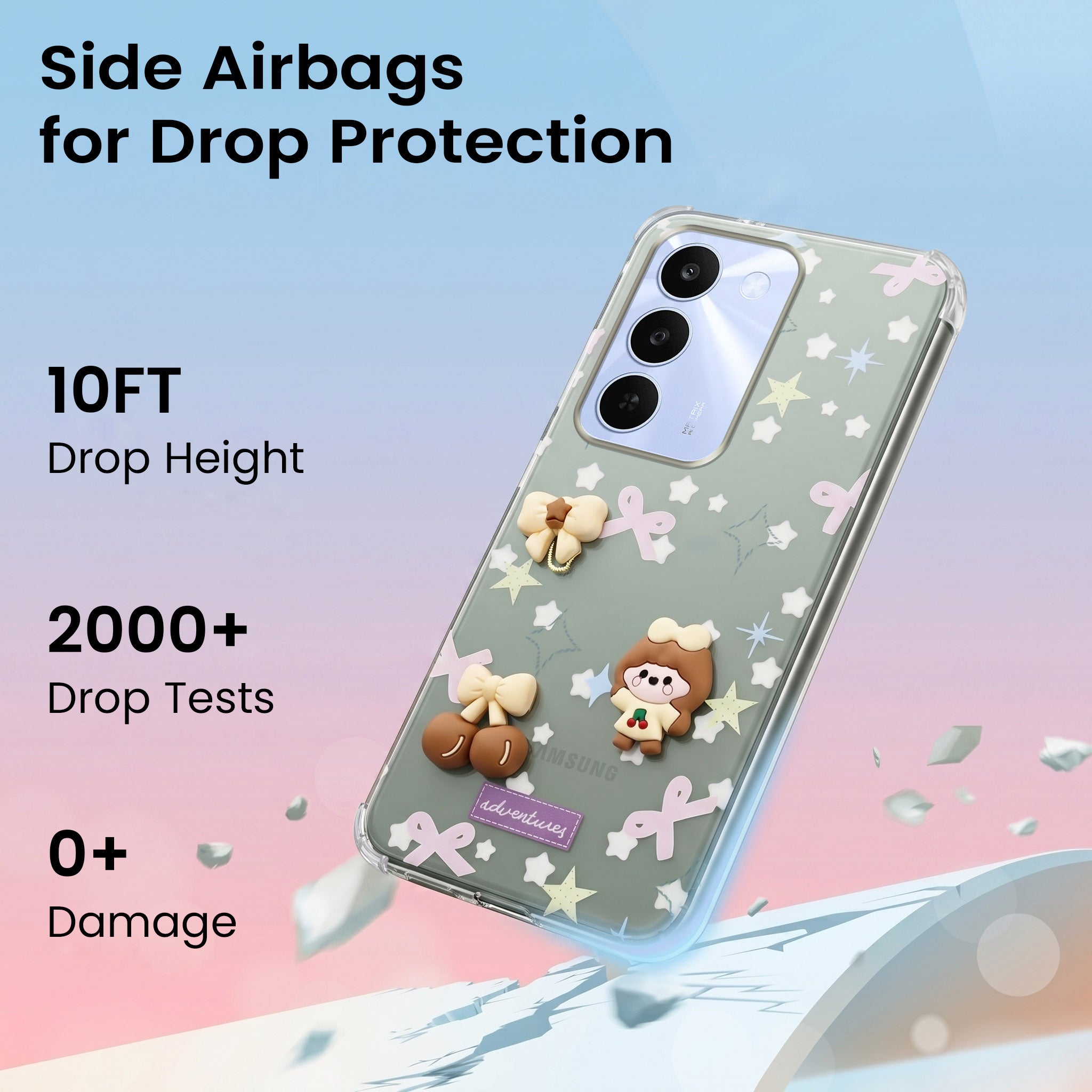 For Realme C83 5G Back Cover Case (3D Cute Cartoons | Hard Back Side Soft | Matte Premium Finish | HD Printing)