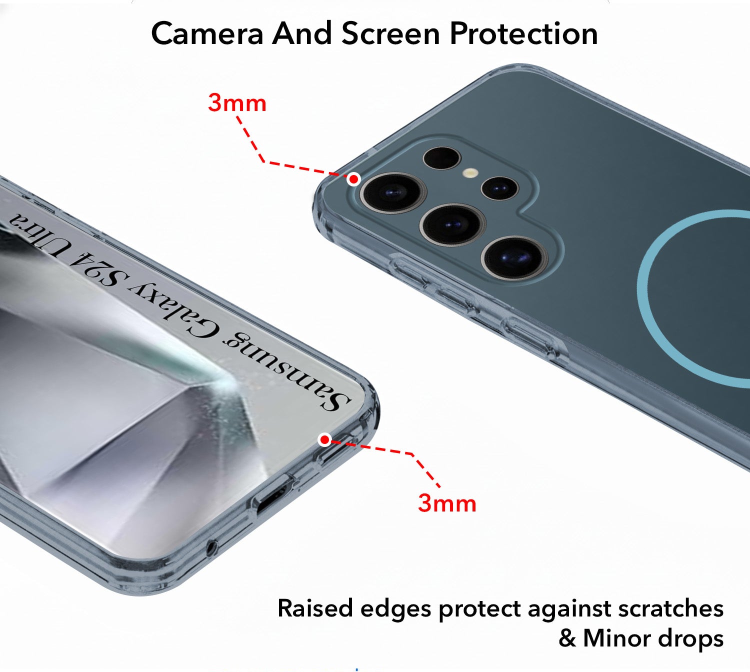 For Samsung Galaxy S24 Ultra Back Cover Case Silicone (Slim Paper Thin | Camera Protection Bump | Minimalist Professional | Soft Flexible)
