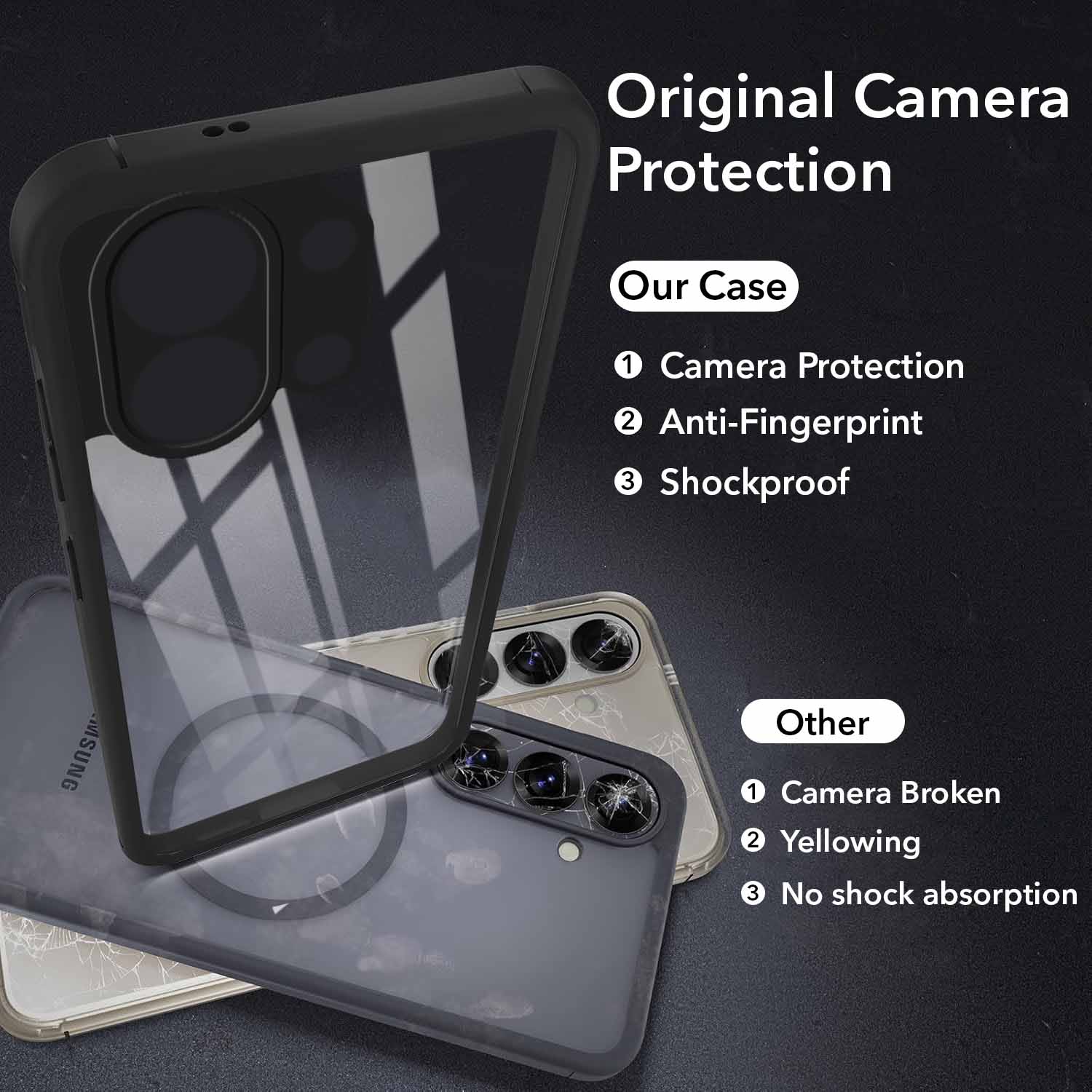For Oppo K13 Turbo | Oppo K13 Turbo Pro Back Cover Case (Lifetime Anti Yellow | Anti Scratch | Crystal Clear Shockproof)