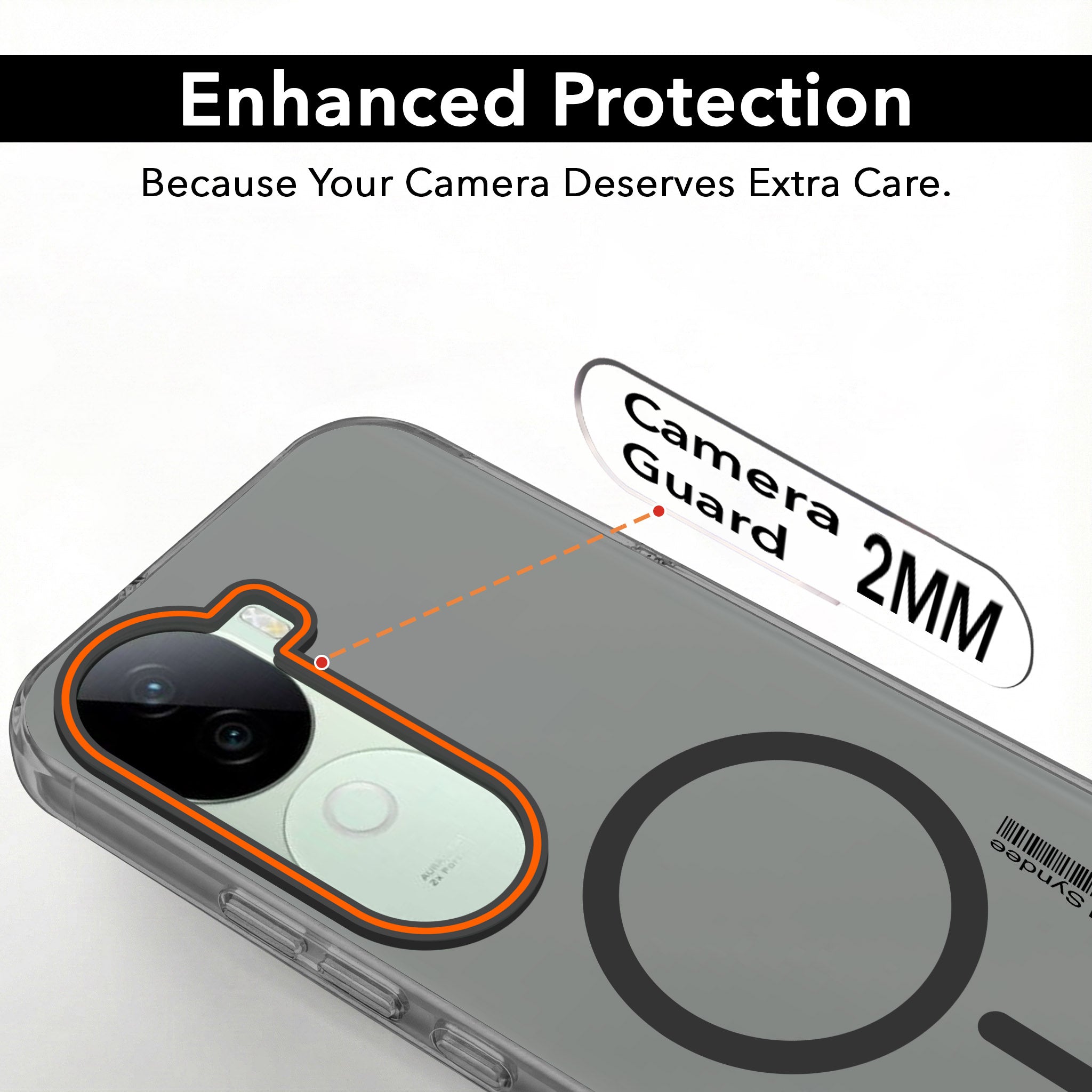 For Vivo V40e Back Cover Case (Soft Touch | Camera Bump Protection | MagSafe Compatible | Matte Finish)