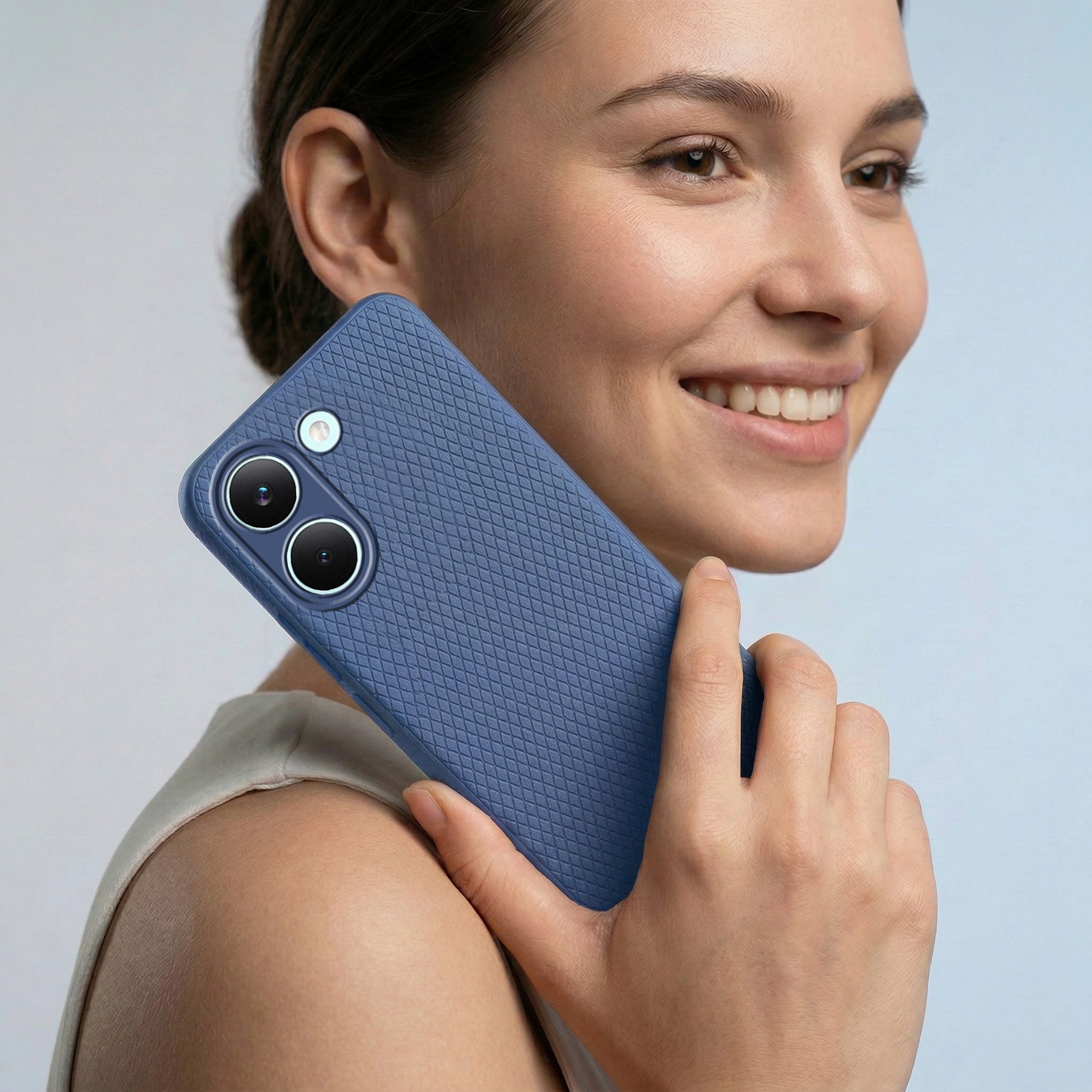 For Poco X8 Pro 5G Combo with Back Cover and 9H Tempered Glass (Liquid Silicone | Camera Protection | Oleophobic Coating Screen Glass)