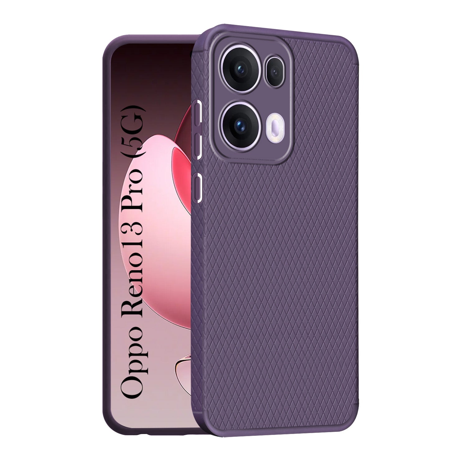 For Oppo Reno13 Pro | Oppo Reno 13 Pro Back Cover Case (Camera Protection | Side Grip Texture | Soft and Flexible)