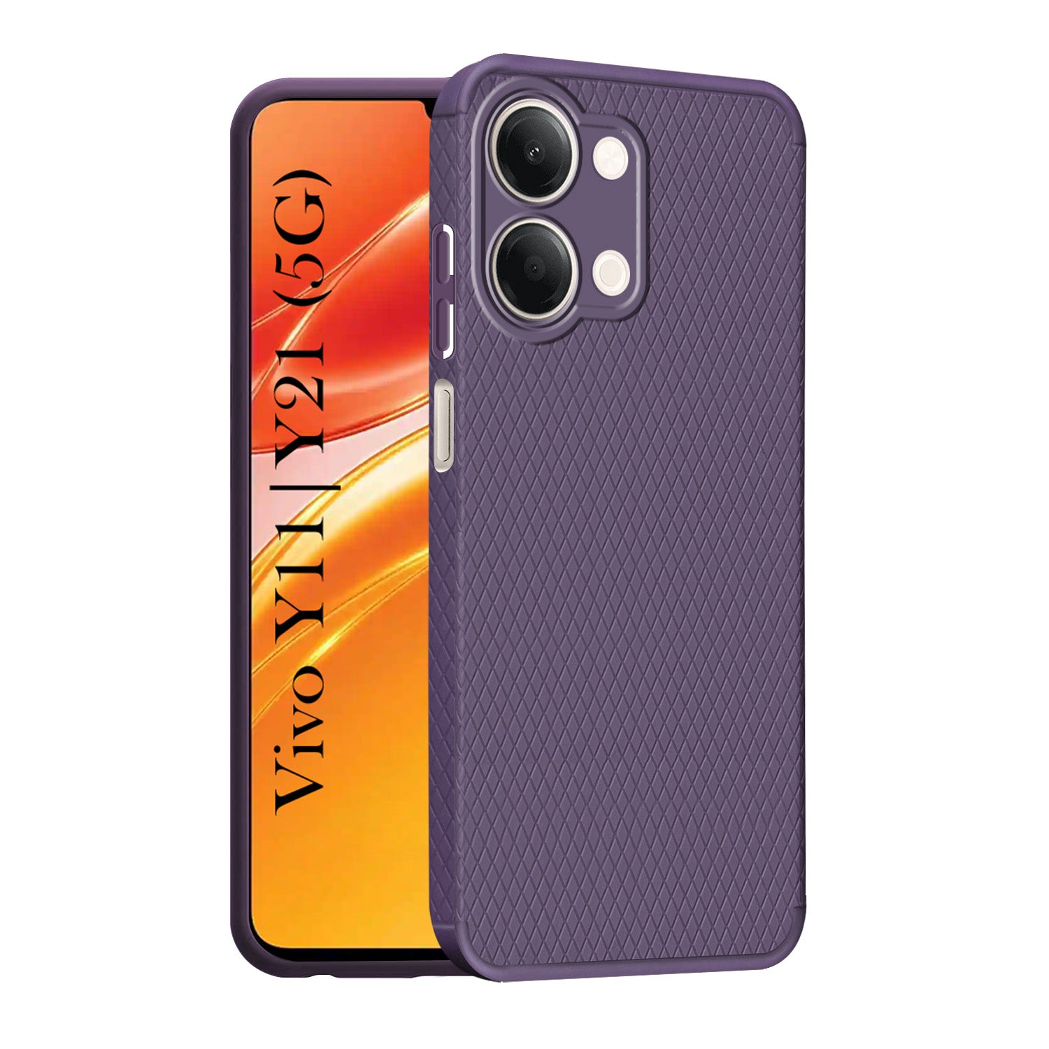 For Vivo Y11 | Vivo Y21 5G Back Cover Case Liquid Silicone (Camera Protection | Side Grip Texture | Soft and Flexible)