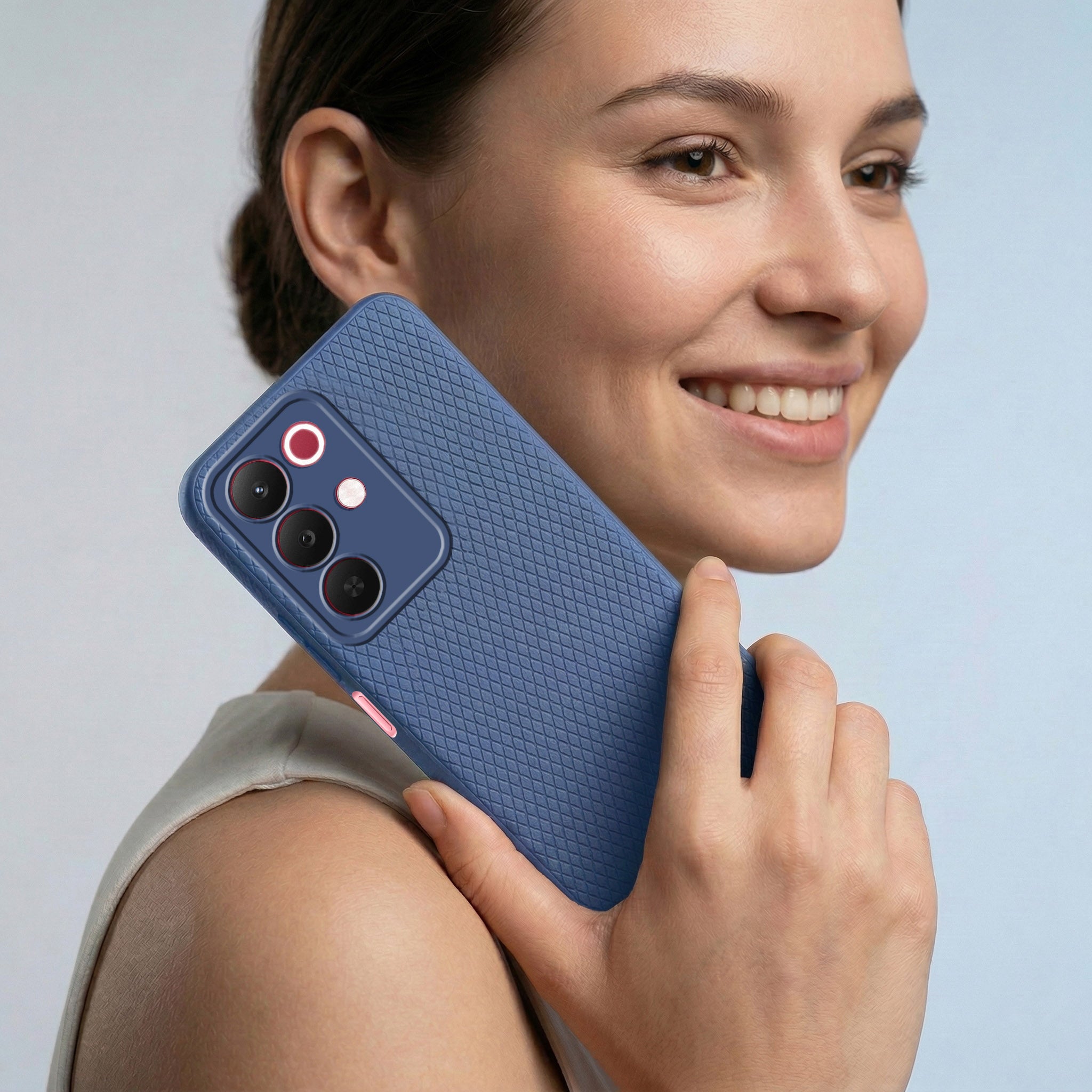 For Realme 15X Combo with Back Cover and 9H Tempered Glass (Liquid Silicone | Camera Protection | Oleophobic Coating Screen Glass)
