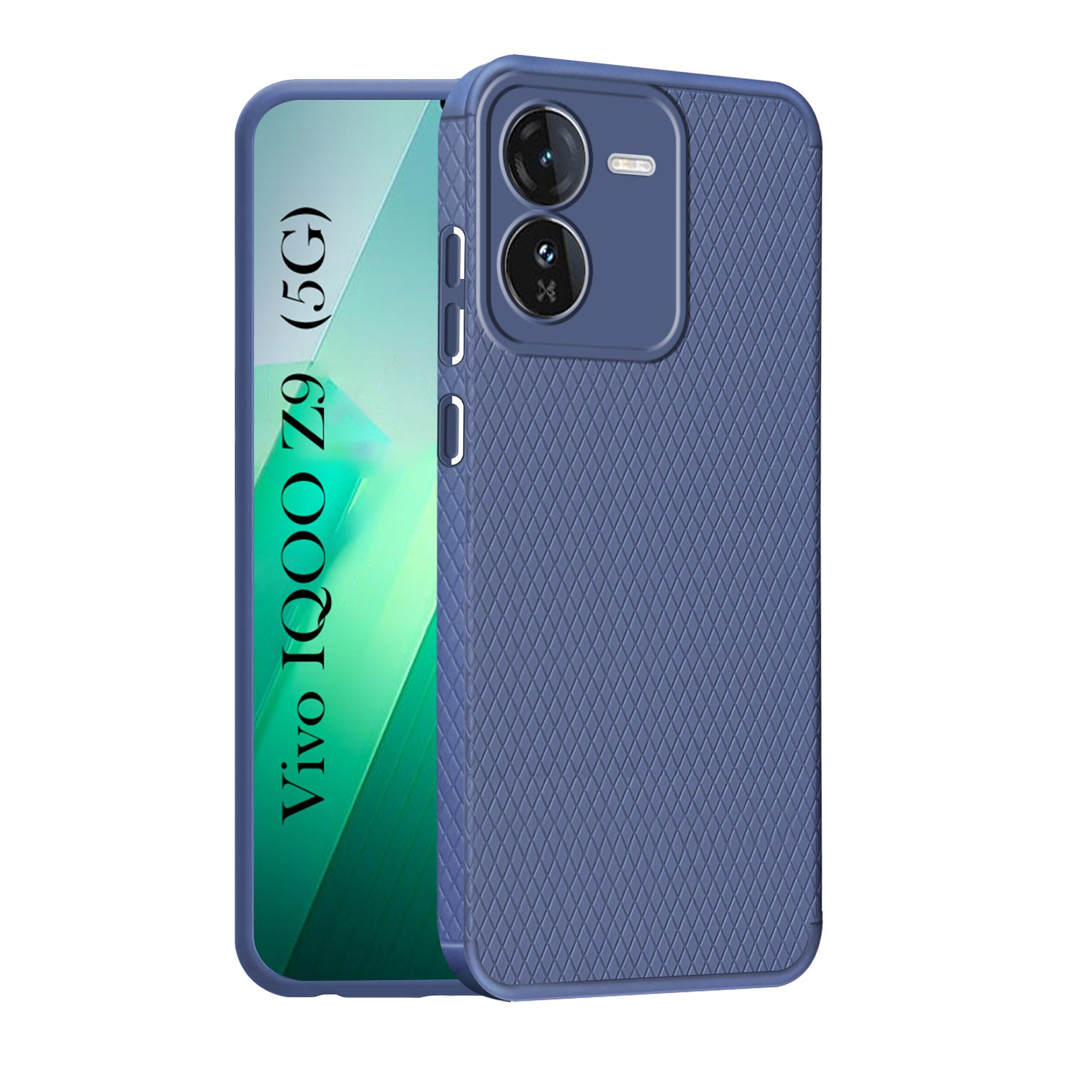 For Vivo IQOO Z9 5G Back Cover Case (Liquid Silicone | Side Grip | Camera Protection)