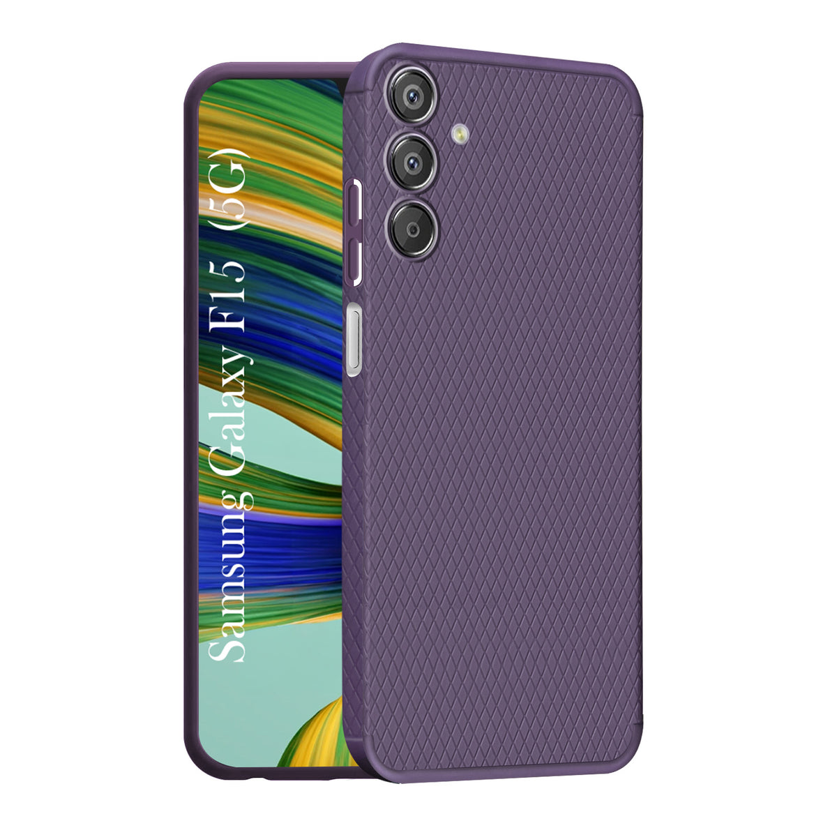 For Samsung Galaxy F15 5G Back Cover Case (Liquid Silicone | Side Grip | Camera Protection)