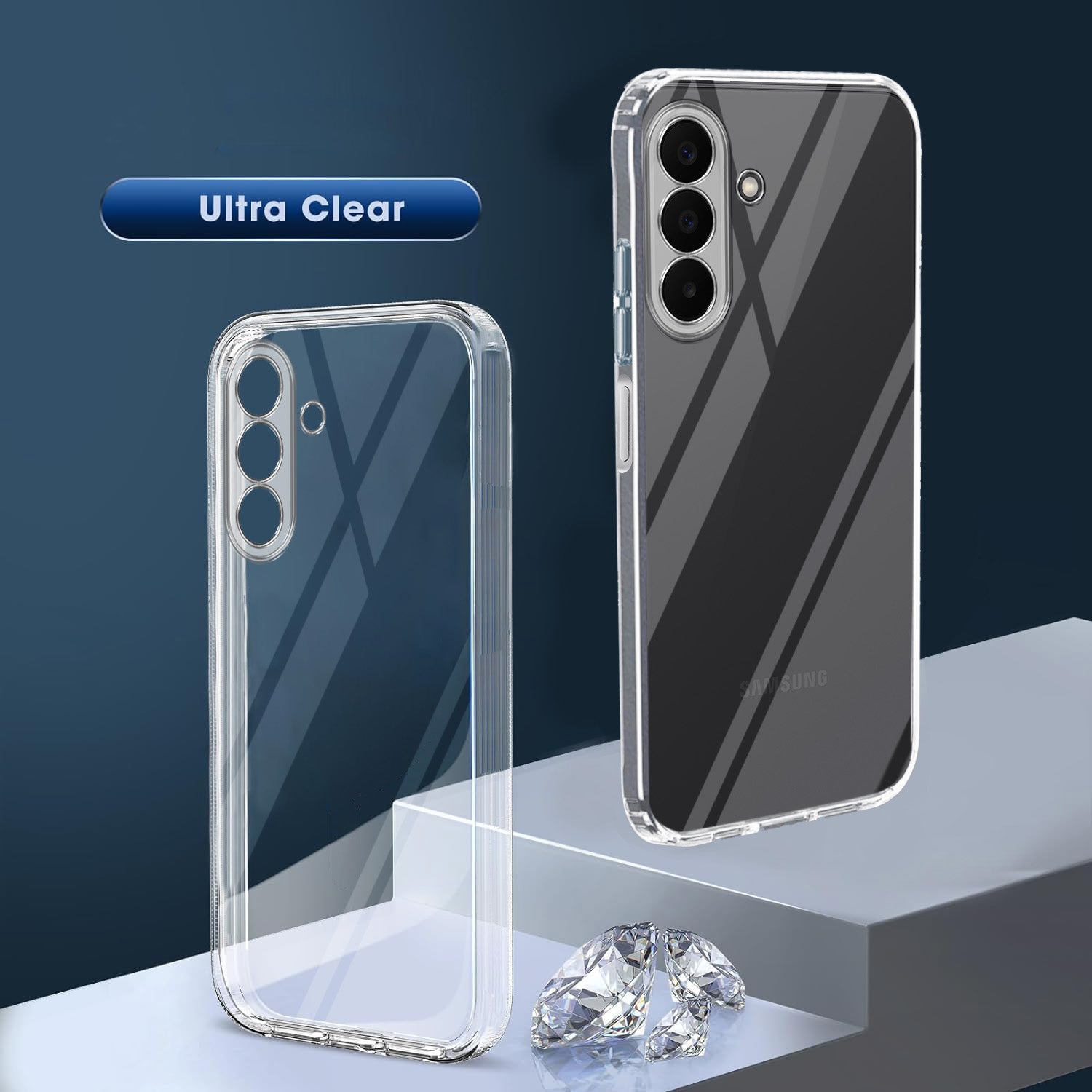 For Samsung Galaxy A27 5G | Galaxy M47 5G Back Cover Case Silicone (Clear Shockproof Case with Camera Protection | Soft and Flexible | Transparent)