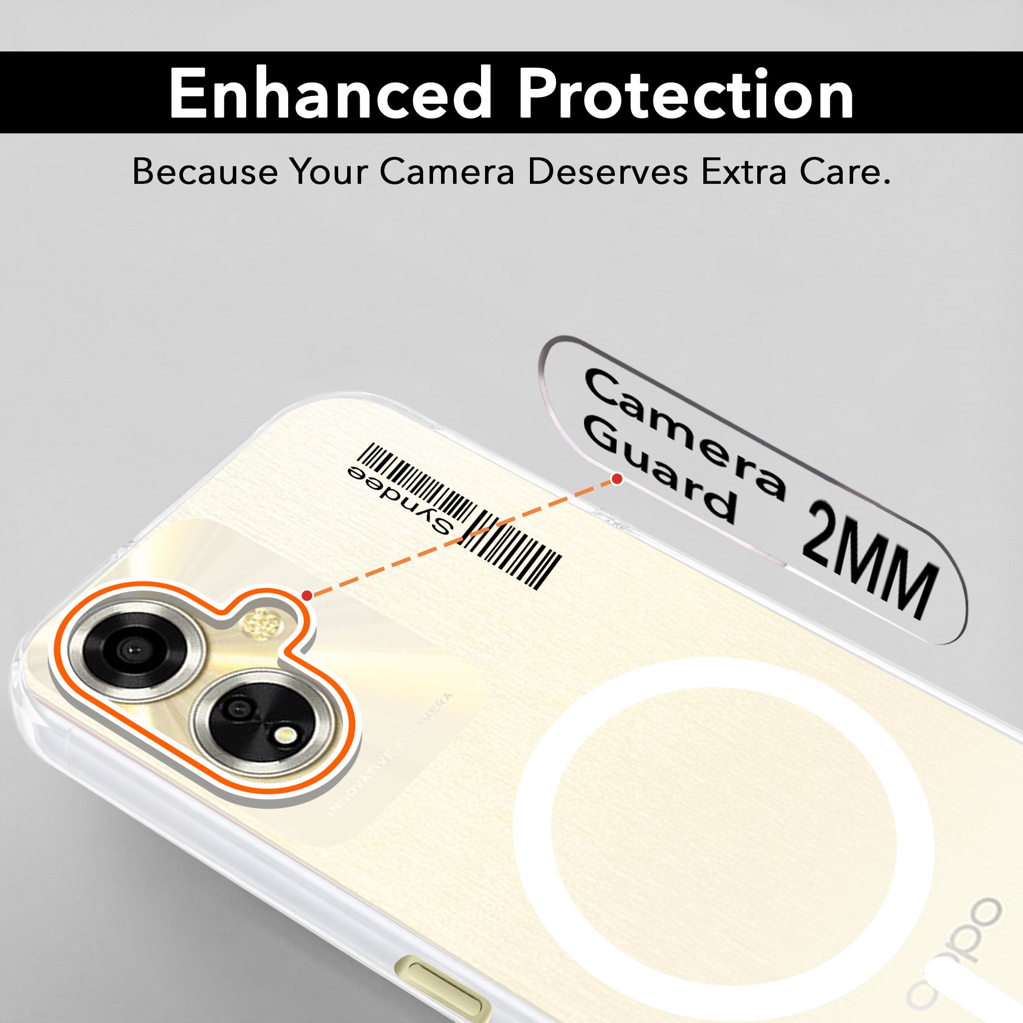 For Oppo A59 5G Back Cover Case (Soft Touch | Camera Bump Protection | MagSafe Compatible | Matte Finish)