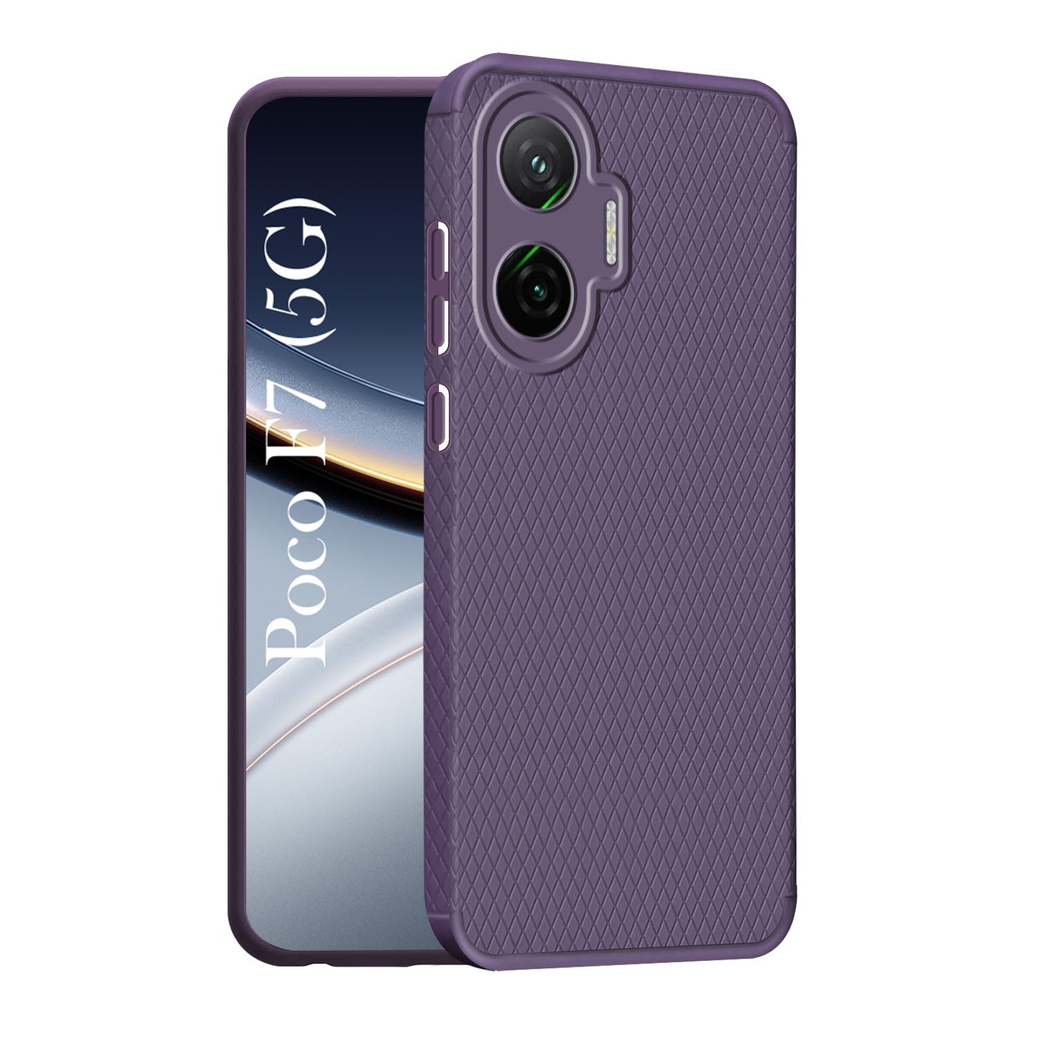 For Xiaomi Poco F7 5G Back Cover Case (Liquid Silicone | Side Grip | Camera Protection)