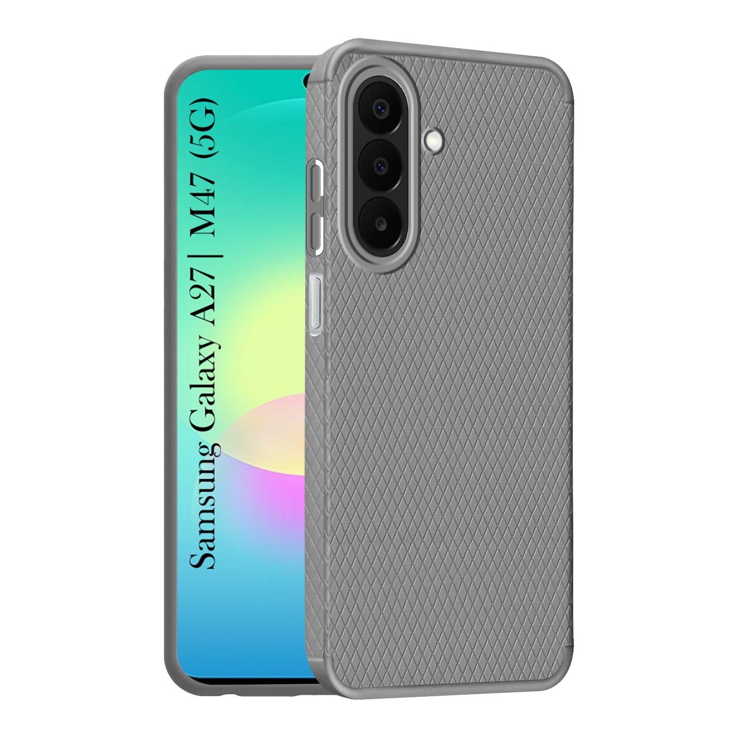 For Samsung Galaxy A27 5G | Samsung Galaxy M47 5G Back Cover Case Liquid Silicone (Camera Protection | Side Grip Texture | Soft and Flexible)