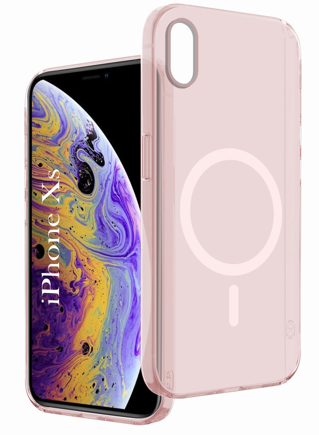 For Apple iPhone Xs Back Cover Case (Frosted Matte Feel | MagSafe Compatible Wireless Charging | Polycarbonate Material)