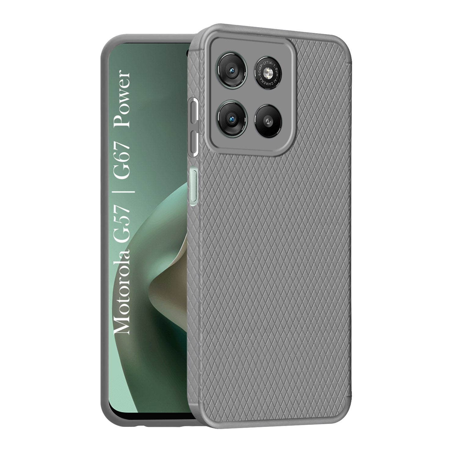 For Motorola Moto G67 Power | G57 Power Back Cover Case Liquid Silicone (Camera Protection | Side Grip Texture | Soft and Flexible)