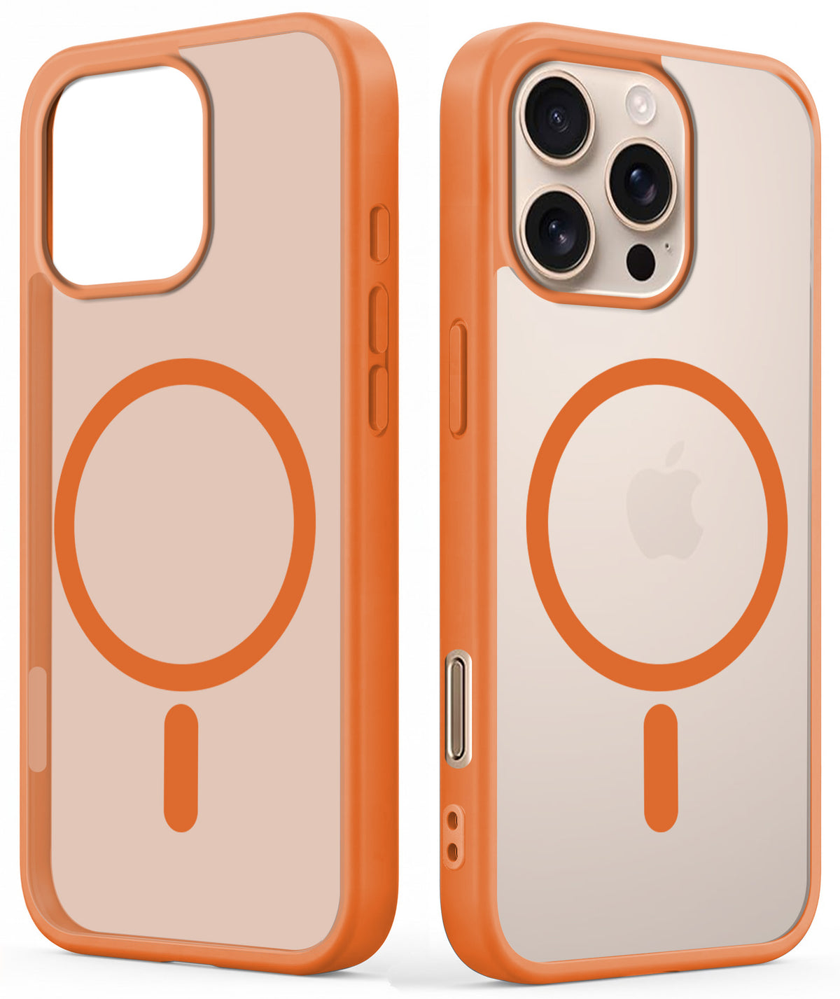 For Apple iPhone 16 Pro Matte Finish Back Case Cover (MagSafe Compatible | Translucent Soft Touch | Slim and Unbreakable)