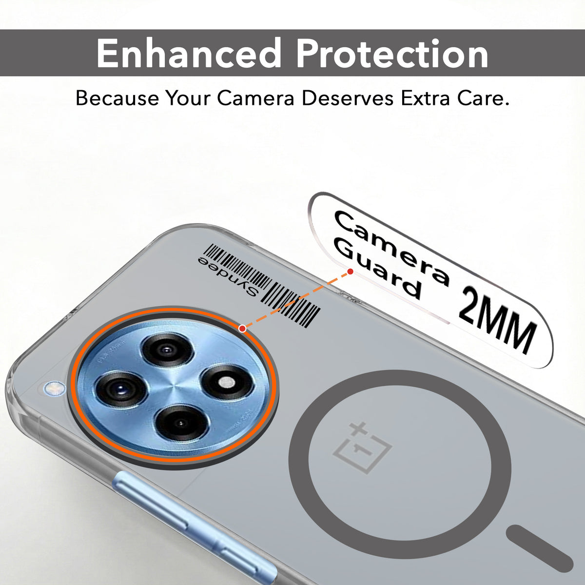 For OnePlus 12R 5G Back Cover Case (Soft Touch | Camera Bump Protection | MagSafe Compatible | Matte Finish)
