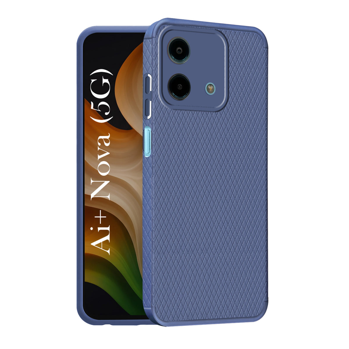 For Ai+ Nova 5G Back Cover Case Liquid Silicone (Camera Protection | Side Grip Texture | Soft and Flexible)