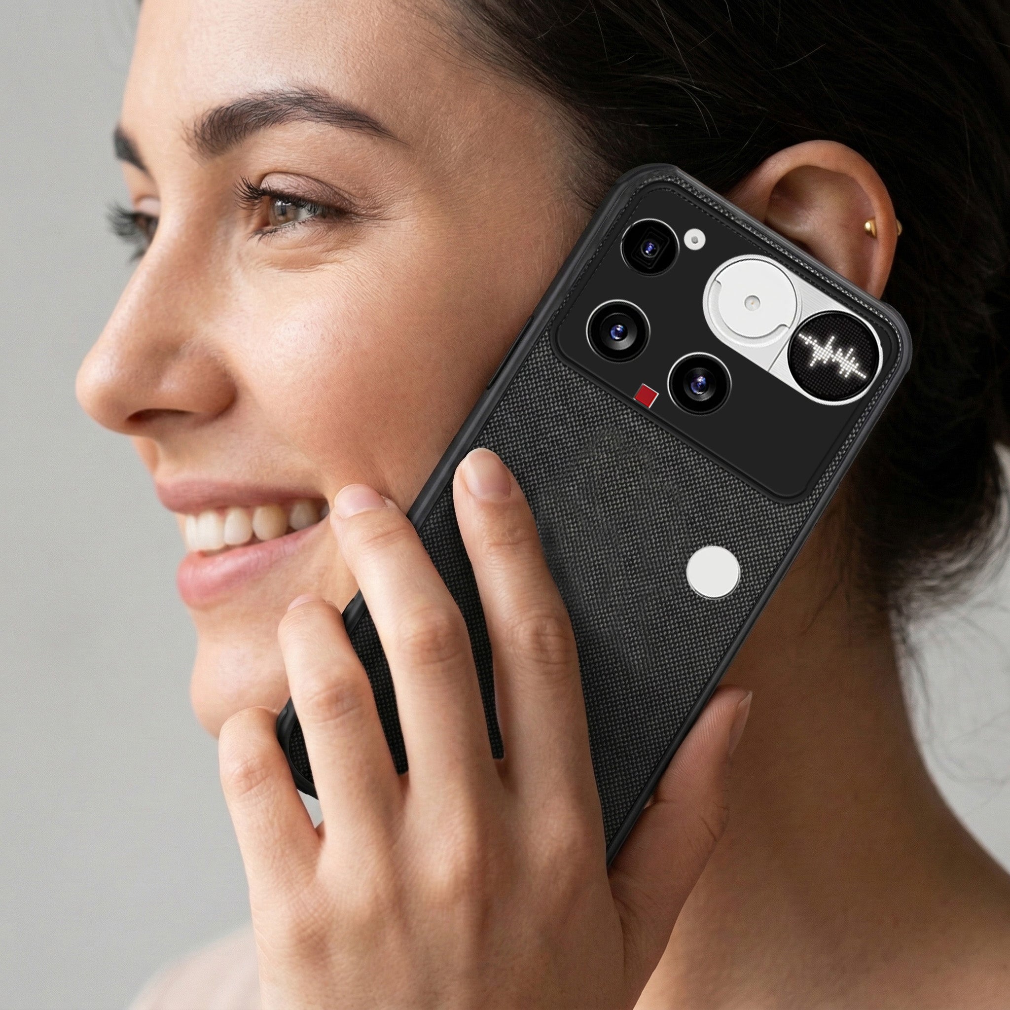 For Nothing Phone 3 Combo (Textured Grip Design | Micro-Fiber Cloth Inside | Oleophobic Coating Screen Glass)