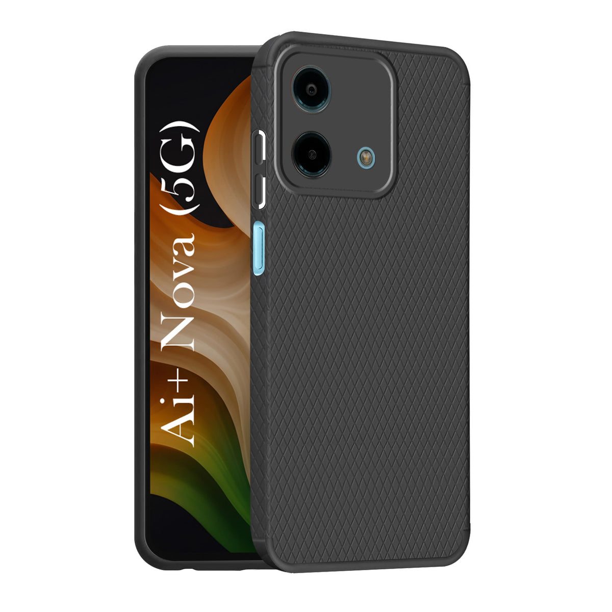 For Ai+ Nova 5G Back Cover Case Liquid Silicone (Camera Protection | Side Grip Texture | Soft and Flexible)