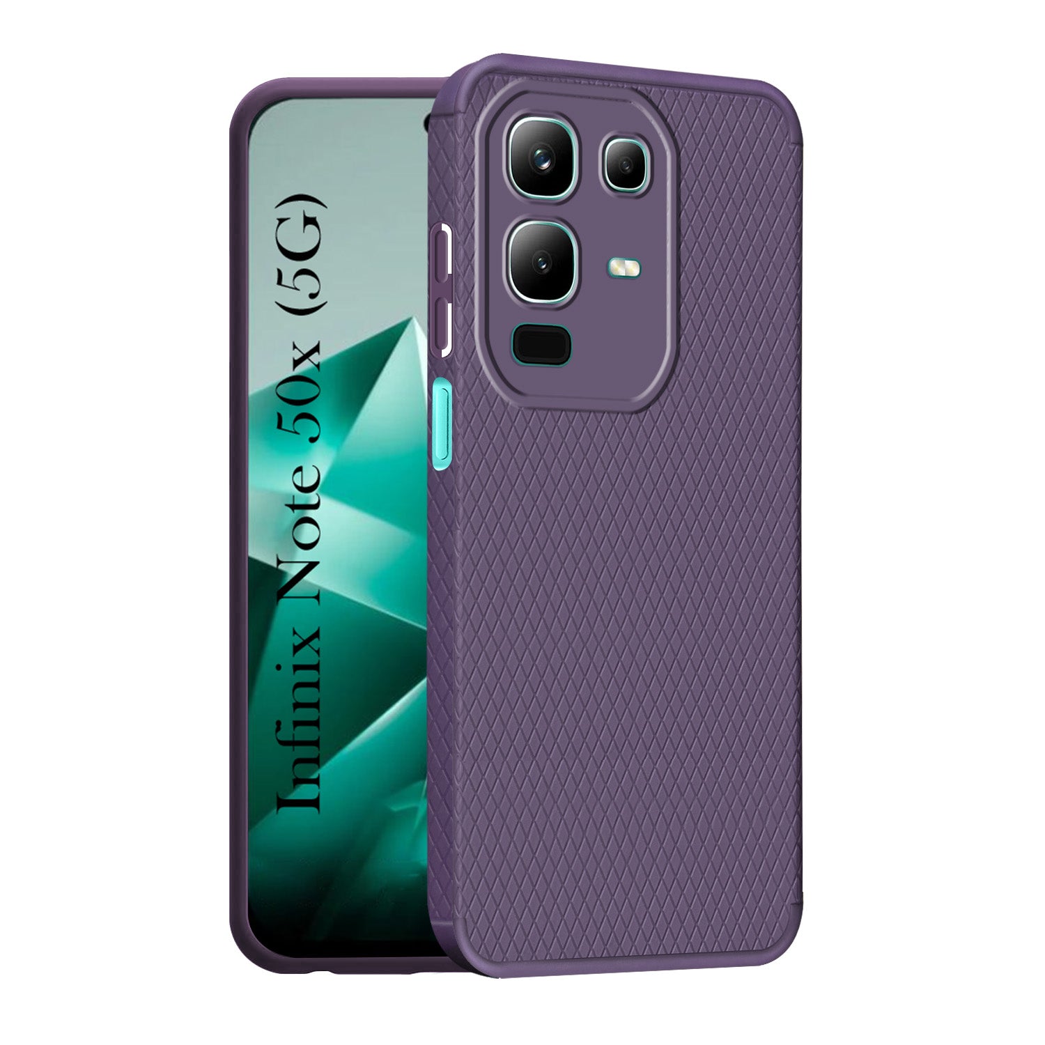 For Infinix Note 50x Back Cover Case  (Liquid Silicone | Side Grip | Camera Protection)