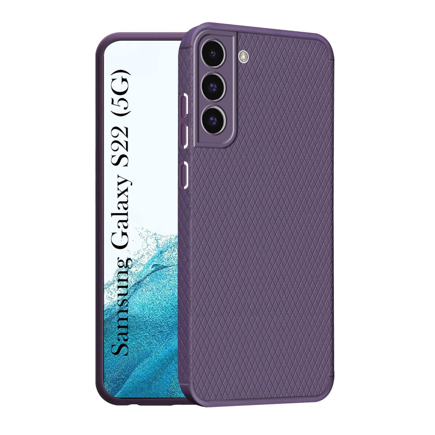For Samsung Galaxy S22 5G Back Cover Case (Liquid Silicone | Side Grip | Camera Protection)