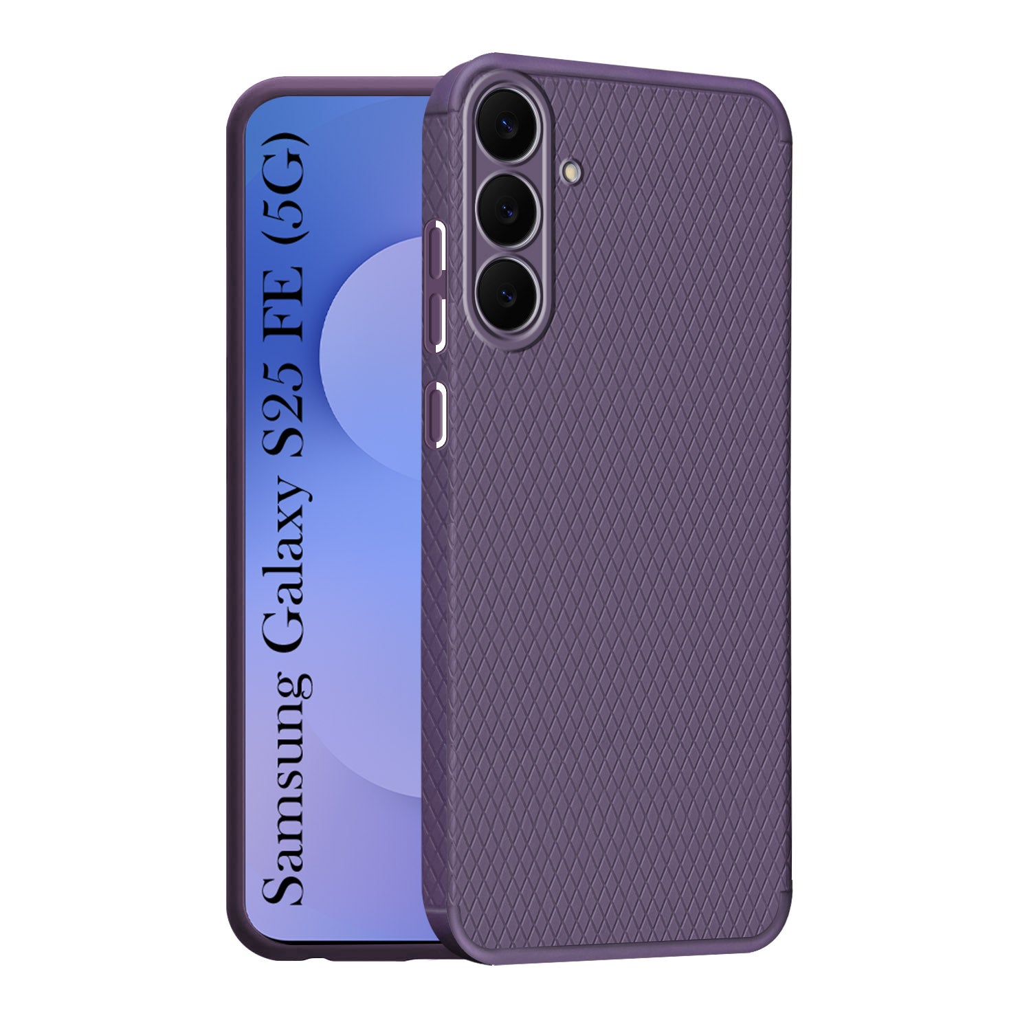 For Samsung Galaxy S25 FE Back Cover Case Liquid Silicone (Camera Protection | Side Grip Texture | Soft and Flexible)