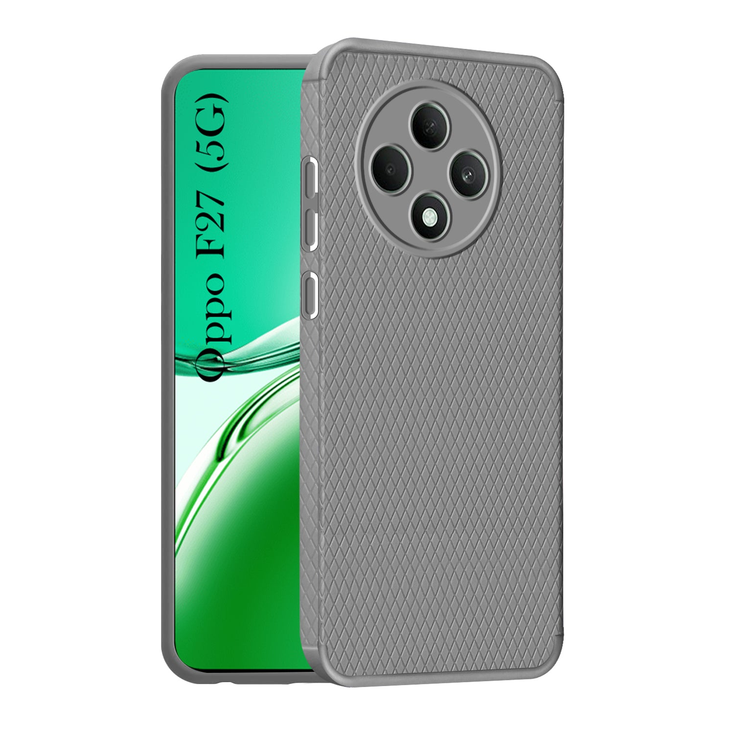For Oppo F27 5G Back Cover Case (Liquid Silicone | Side Grip | Camera Protection)