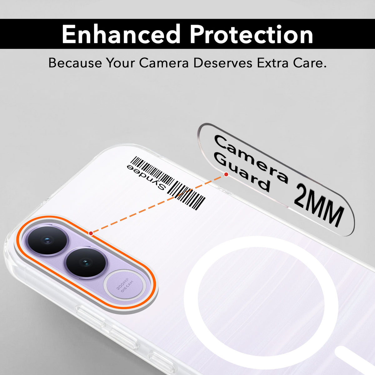 For Vivo V70 FE 5G Back Cover Case (Soft Touch | Camera Bump Protection | MagSafe Compatible | Matte Finish)