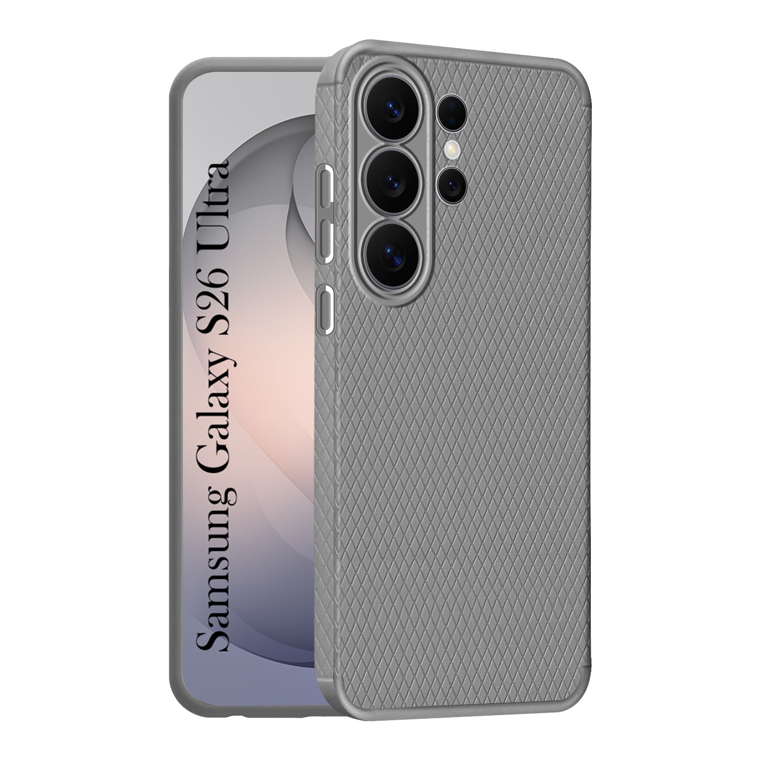 For Samsung Galaxy S26 Ultra Back Cover Case Liquid Silicone (Camera Protection | Side Grip Texture | Soft and Flexible)