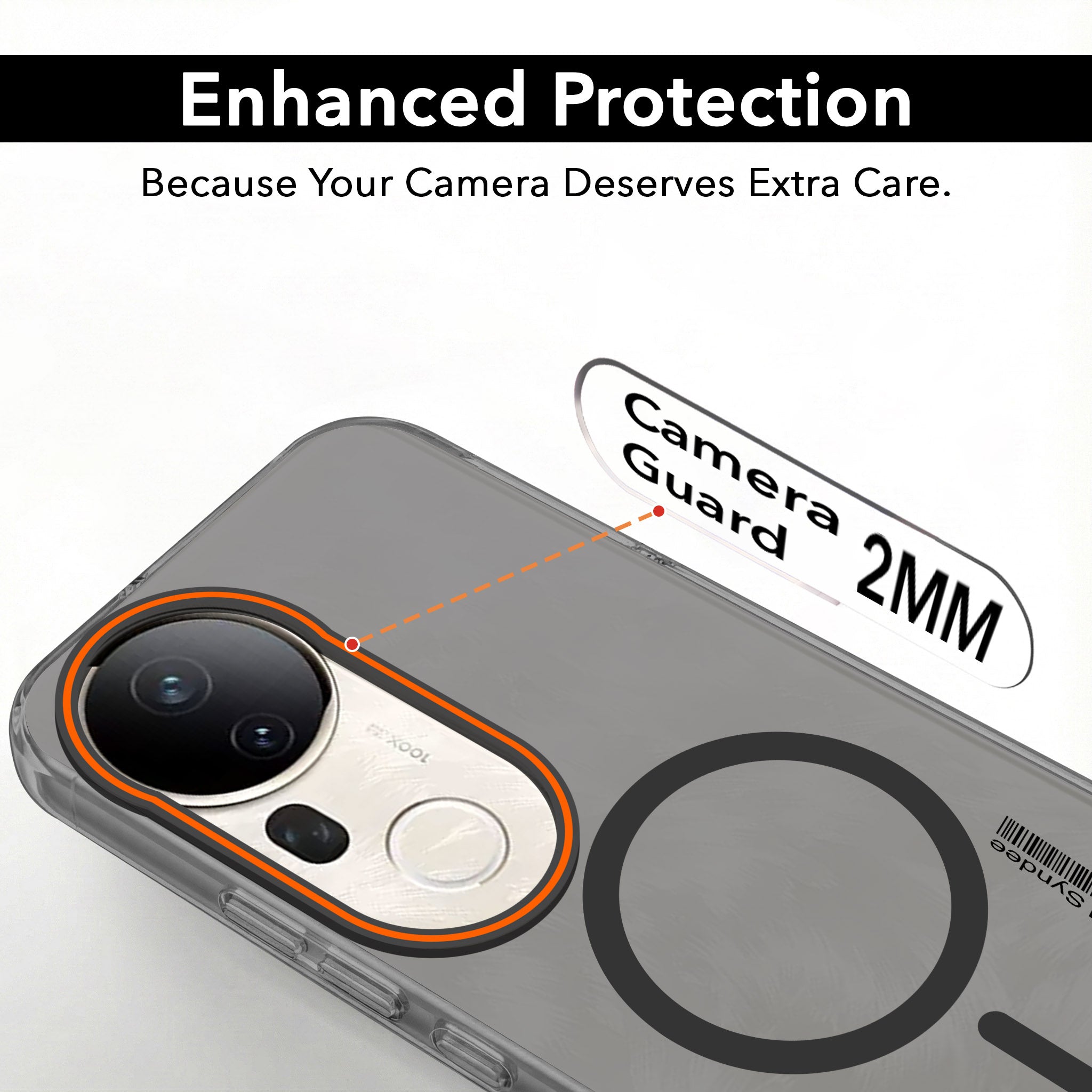For Vivo T4 Ultra Back Cover Case (Soft Touch | Camera Bump Protection | MagSafe Compatible | Matte Finish)