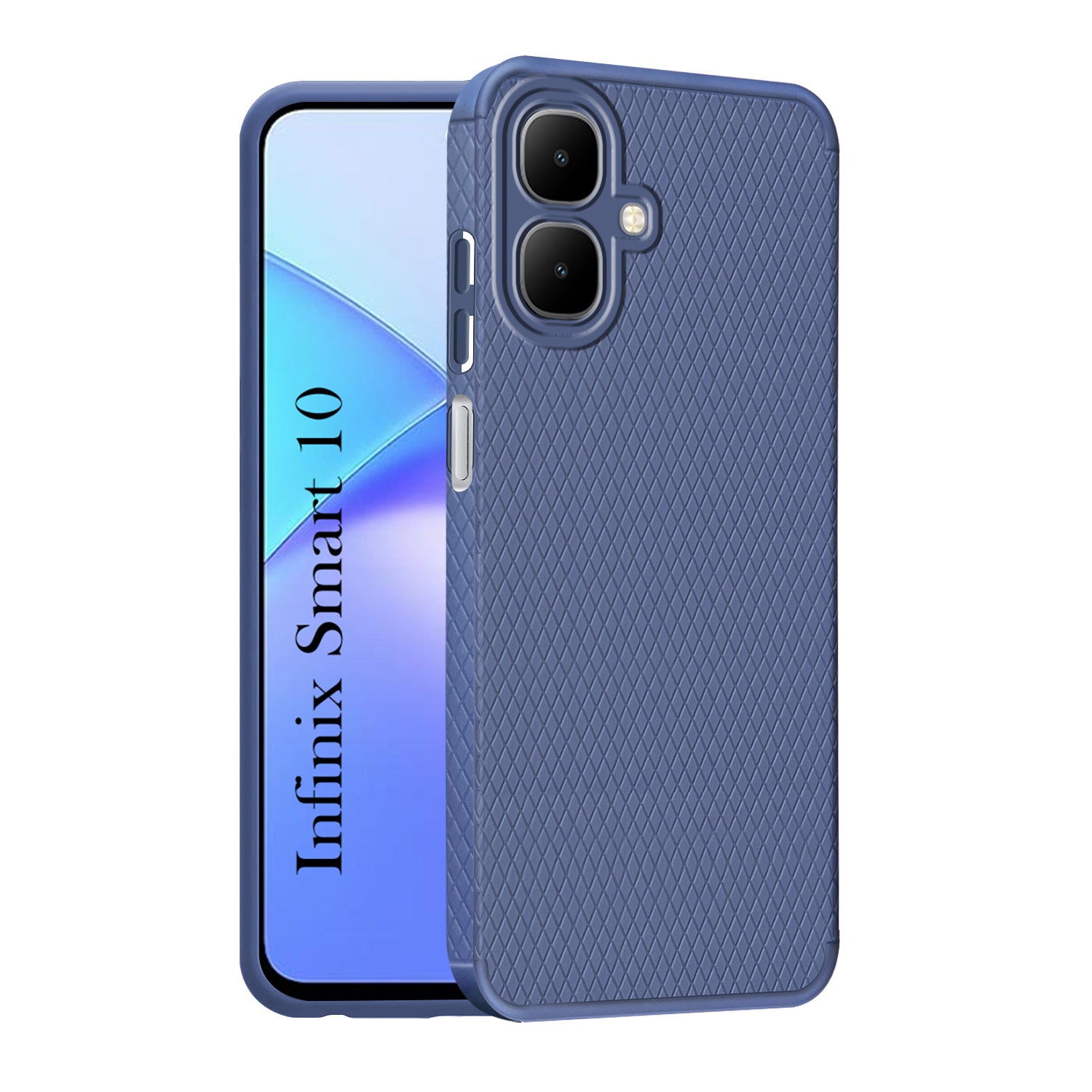 For Infinix Smart 10 Back Cover Case (Liquid Silicone | Side Grip | Camera Protection)