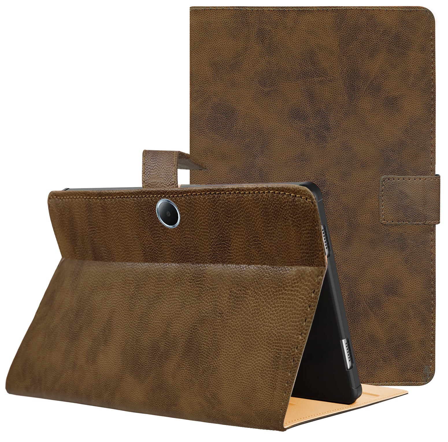 For OnePlus Pad Lite 11 Inch OPD2480 Flip Cover Folio Cover (PU Leather | Multi-Angle Smart Stand | Card Storage Slots | Silicone Back Pouch)