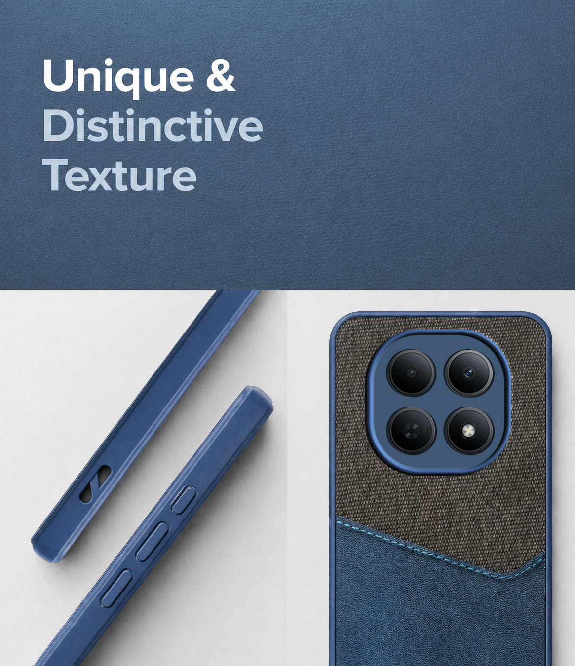 For Poco M8 5G Back Cover Case (Dual PU Leather Stitch | Professional Minimalist | Soft and Flexible)