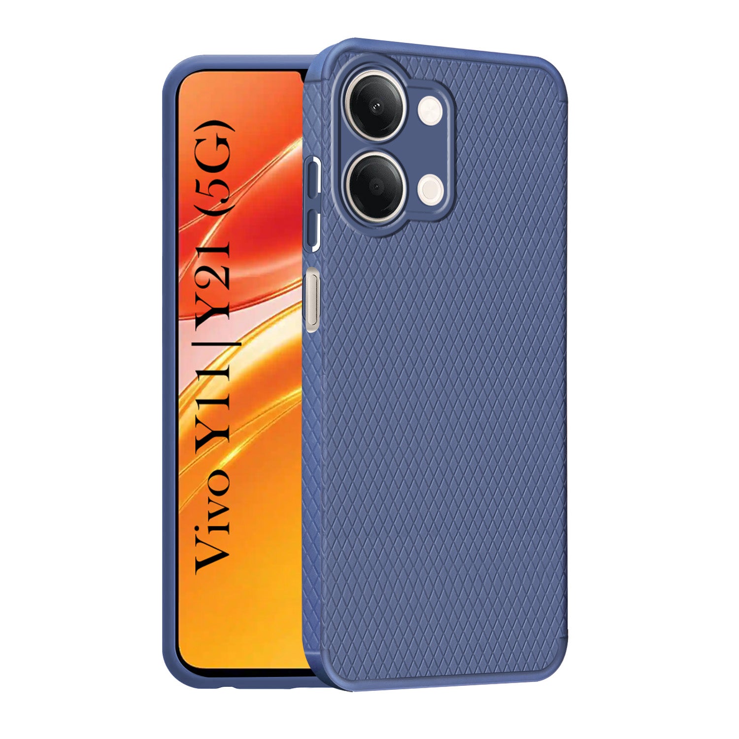 For Vivo Y11 | Vivo Y21 5G Back Cover Case Liquid Silicone (Camera Protection | Side Grip Texture | Soft and Flexible)
