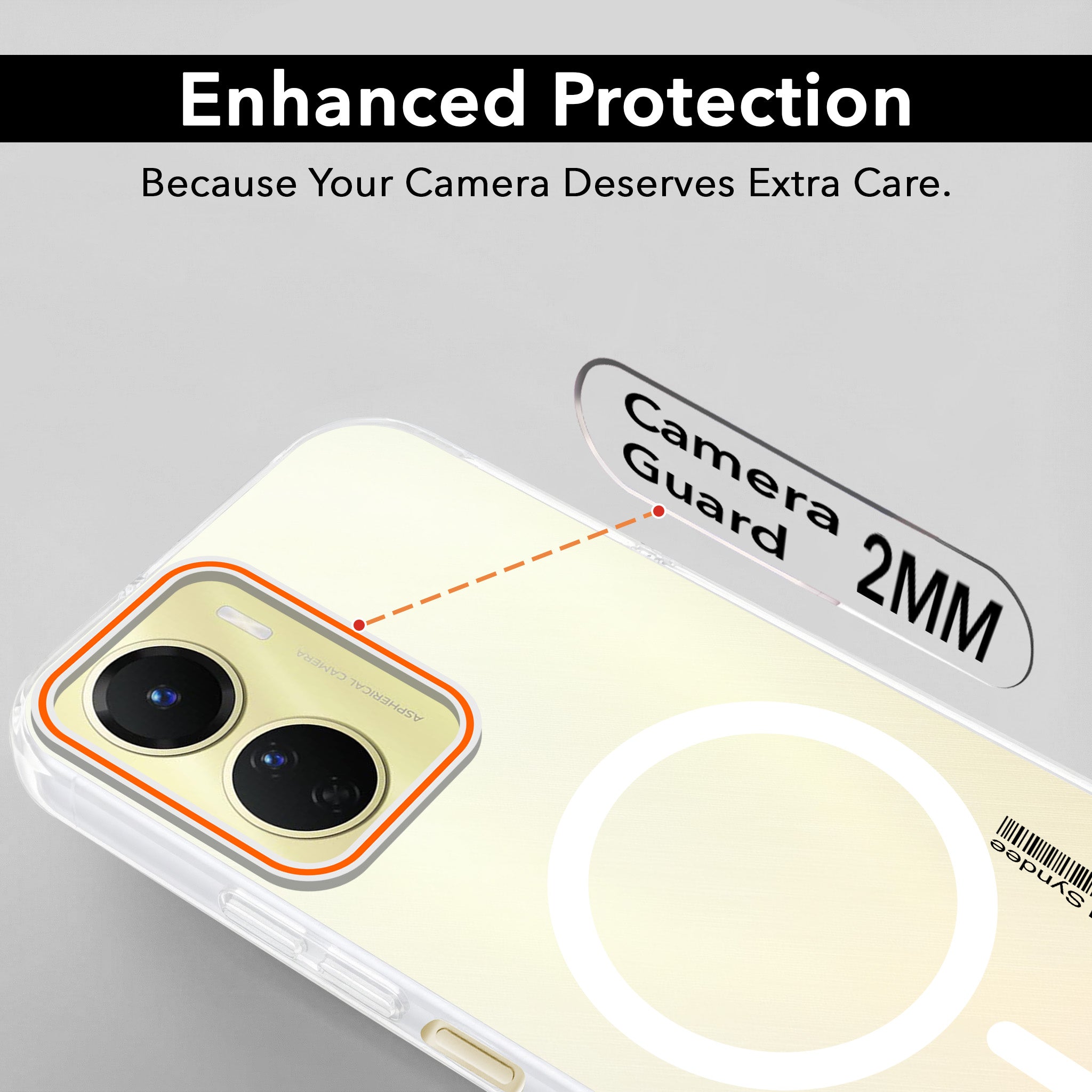 For Vivo Y16 Back Cover Case (Soft Touch | Camera Bump Protection | MagSafe Compatible | Matte Finish)