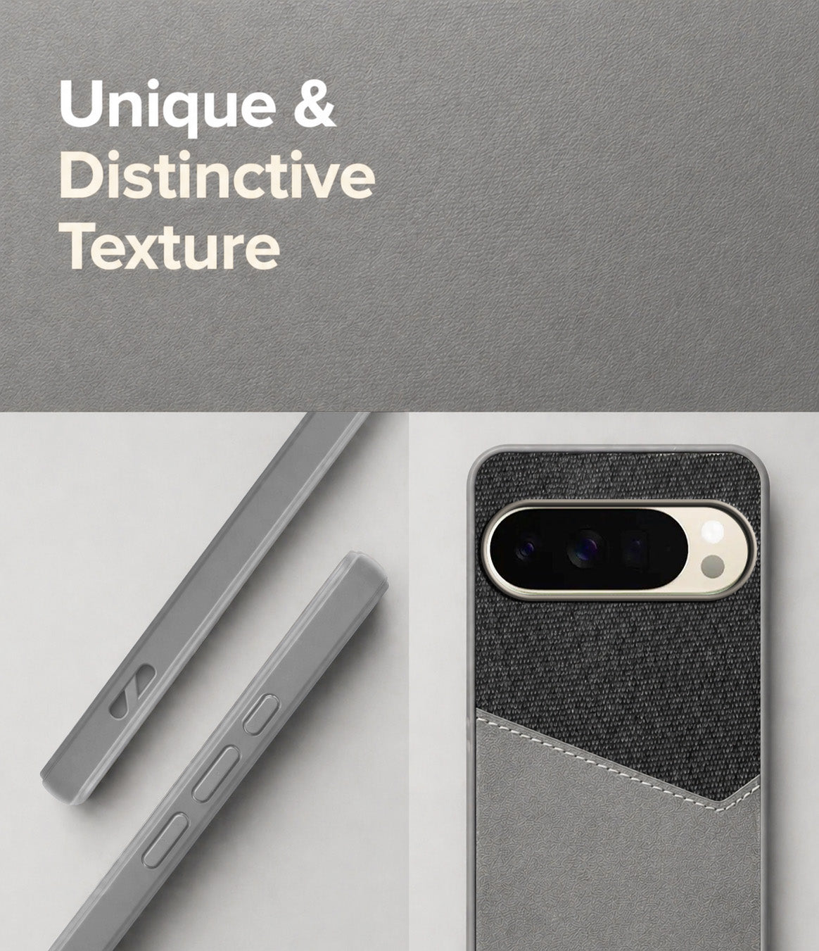 For Google Pixel 10 Pro Back Cover Case (Dual PU Leather Stitch | Professional Minimalist | Soft and Flexible)