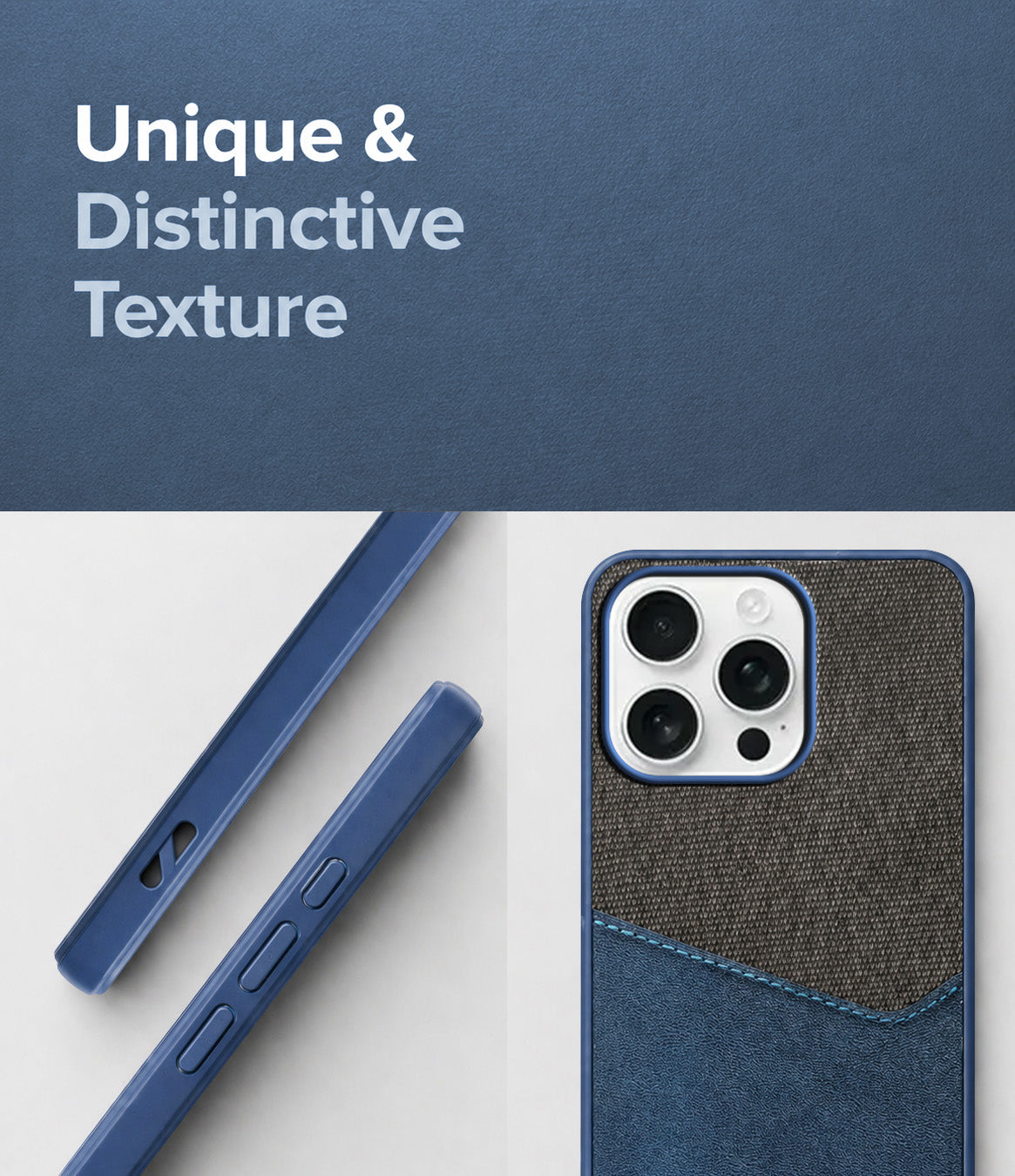 For Apple iPhone 16 Pro Max Back Cover Case (Dual PU Leather Stitch | Professional Minimalist | Soft and Flexible)