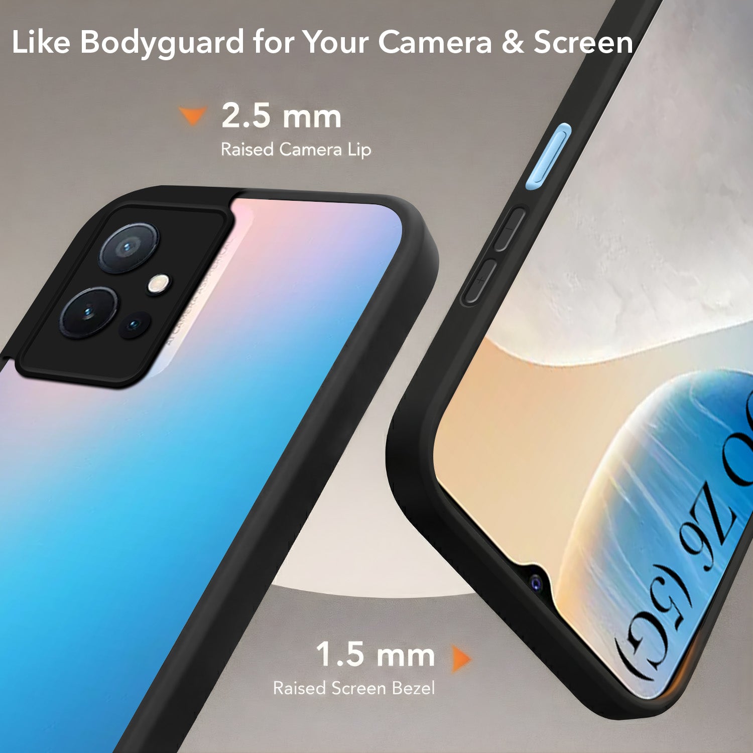 For Vivo iQOO Z6 5G Back Cover Case (Built-in Stand | Lifetime Anti Yellow | Kickstand Shockproof | Camera Protection | MagSafe Compatible)