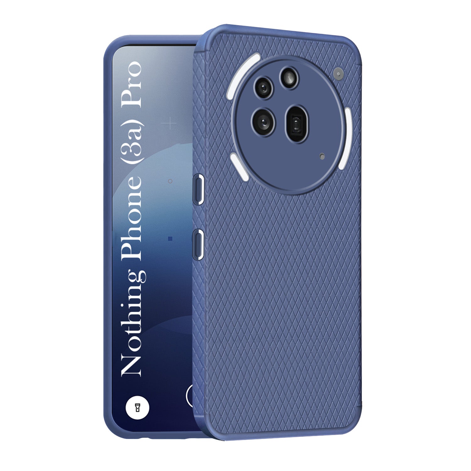 For Nothing Phone 3A Pro 5G Back Cover Case (Liquid Silicone | Side Grip | Camera Protection)