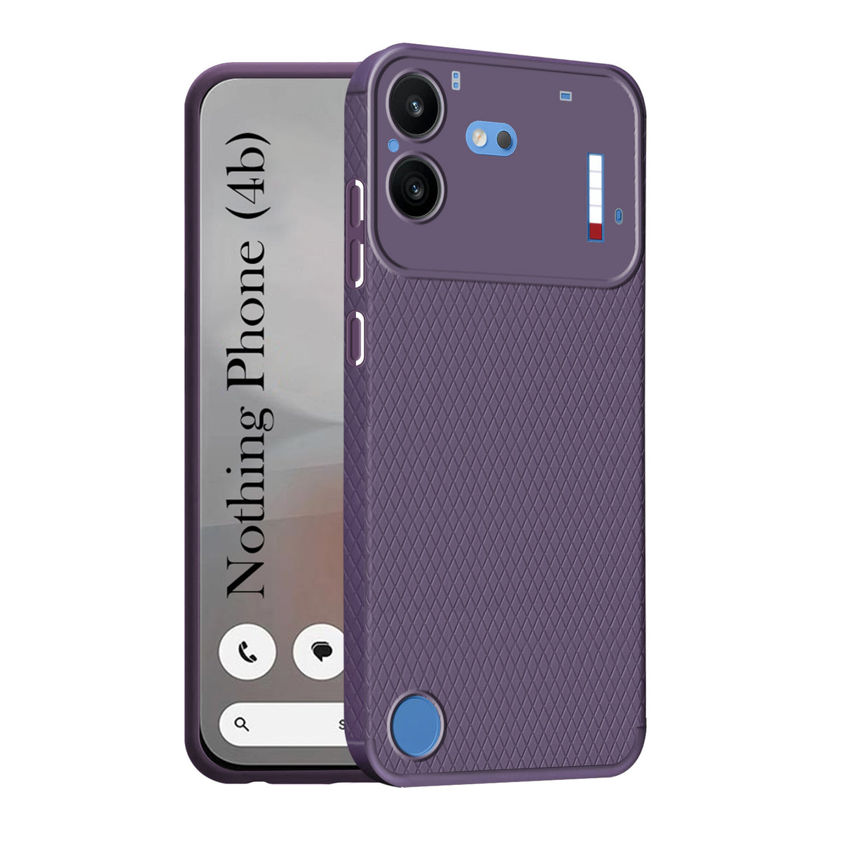 For Nothing Phone 4B 5G Back Cover Case Liquid Silicone (Camera Protection | Side Grip Texture | Soft and Flexible)