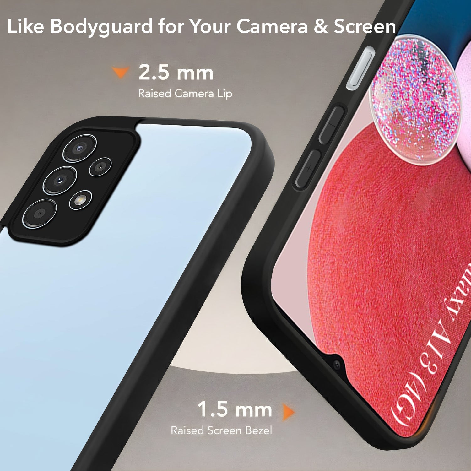 For Samsung Galaxy A13 4G Back Cover Case (Built-in Stand | Lifetime Anti Yellow | Kickstand Shockproof | Camera Protection | MagSafe Compatible)