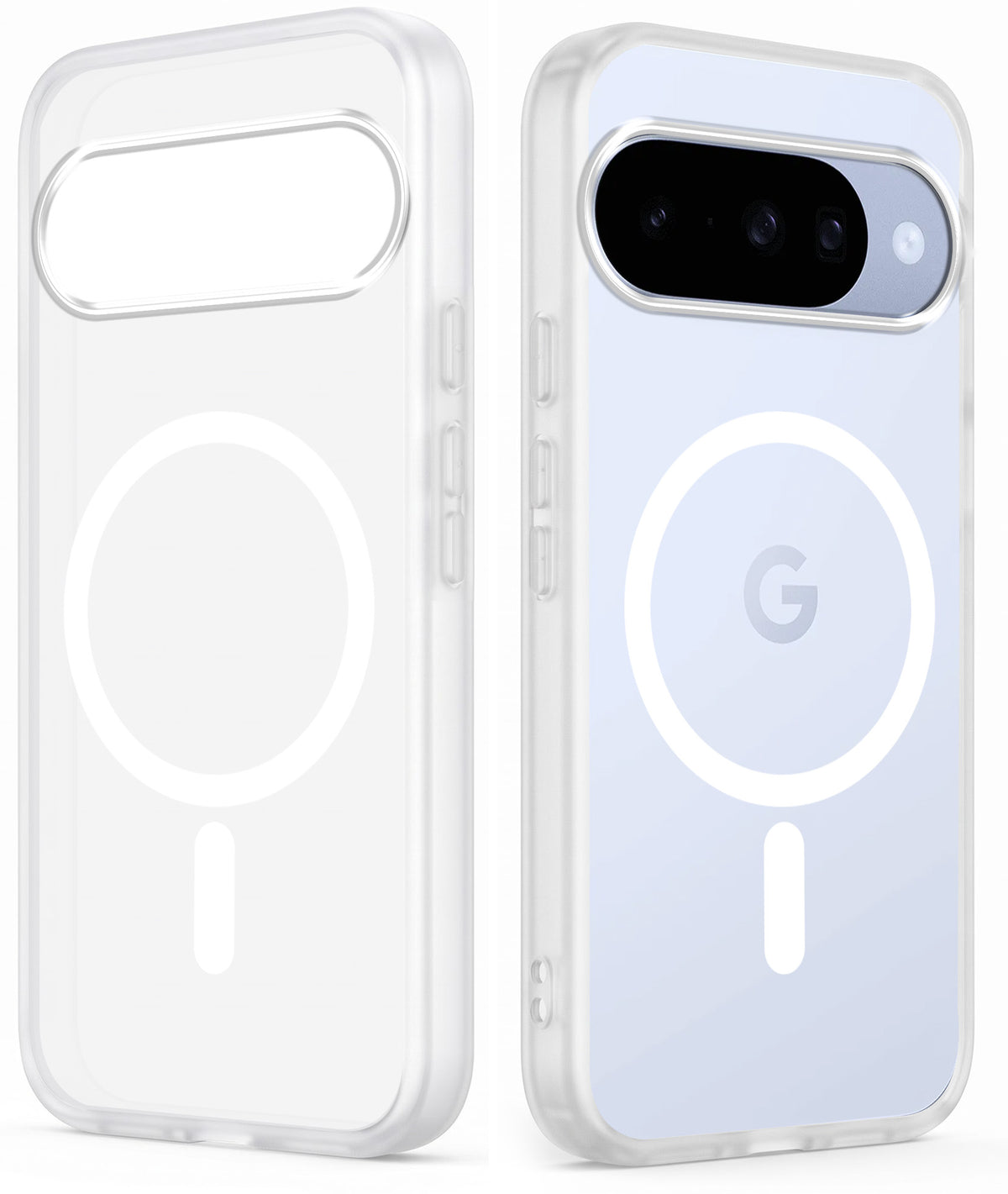 For Google Pixel 10 Matte Finish Back Case Cover (MagSafe Compatible | Translucent Soft Touch | Slim and Unbreakable)