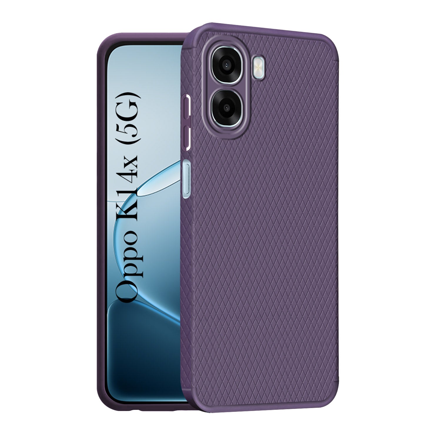 For Oppo K14x 5G Back Cover Case Liquid Silicone (Camera Protection | Side Grip Texture | Soft and Flexible)