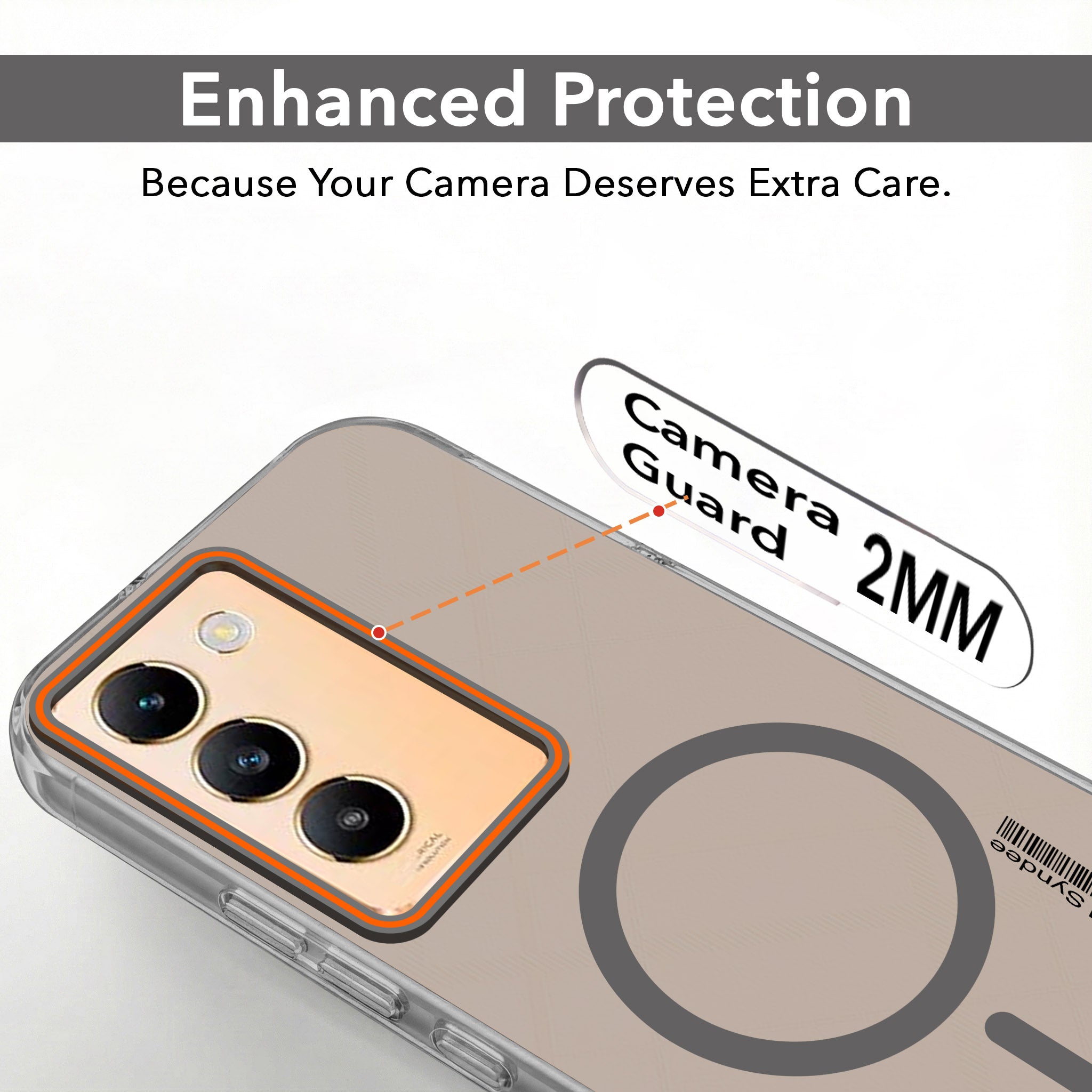 For Vivo Y200e Back Cover Case (Soft Touch | Camera Bump Protection | MagSafe Compatible | Matte Finish)