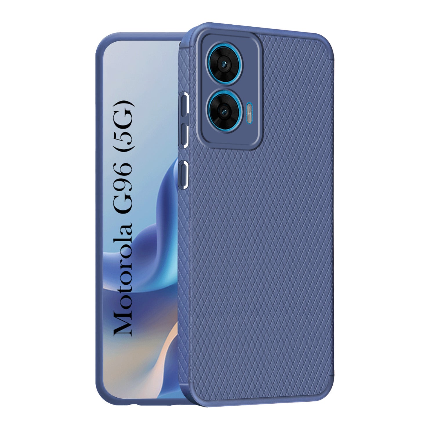 For Motorola Moto G96 Back Cover Case (Liquid Silicone | Side Grip | Camera Protection)