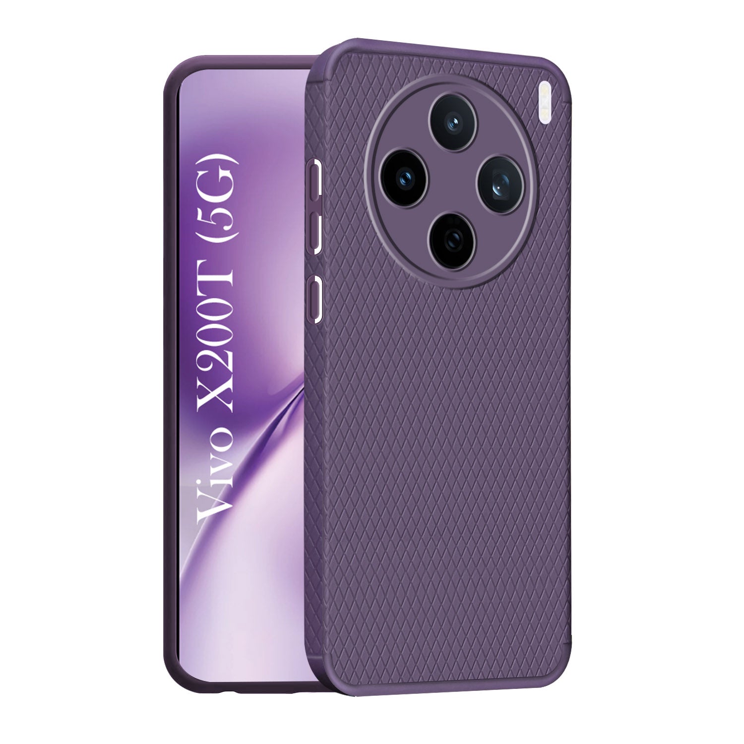 For Vivo X200T Back Cover Case Liquid Silicone (Camera Protection | Side Grip Texture | Soft and Flexible)