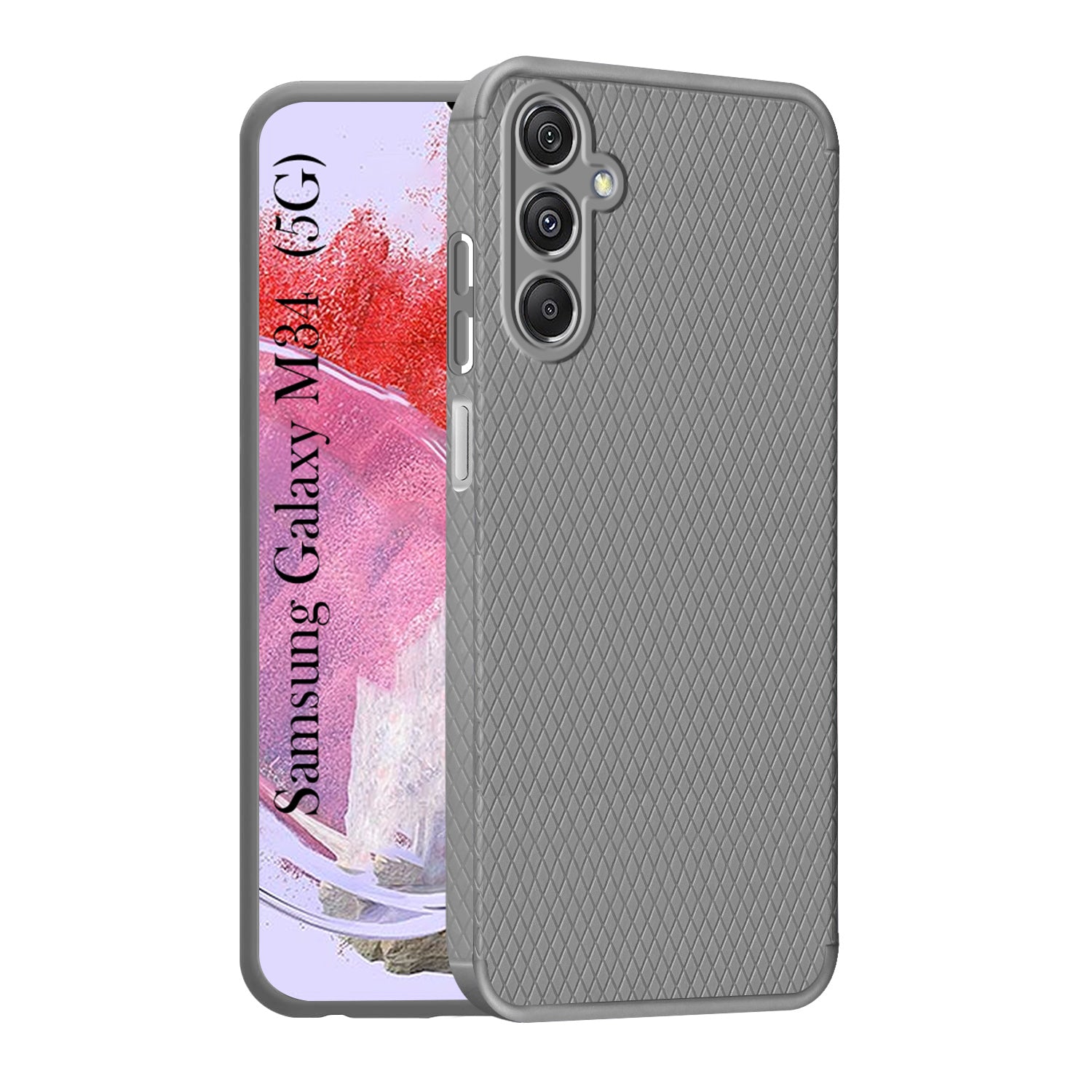 For Samsung Galaxy M34 5G Back Cover Case (Liquid Silicone | Side Grip | Camera Protection)